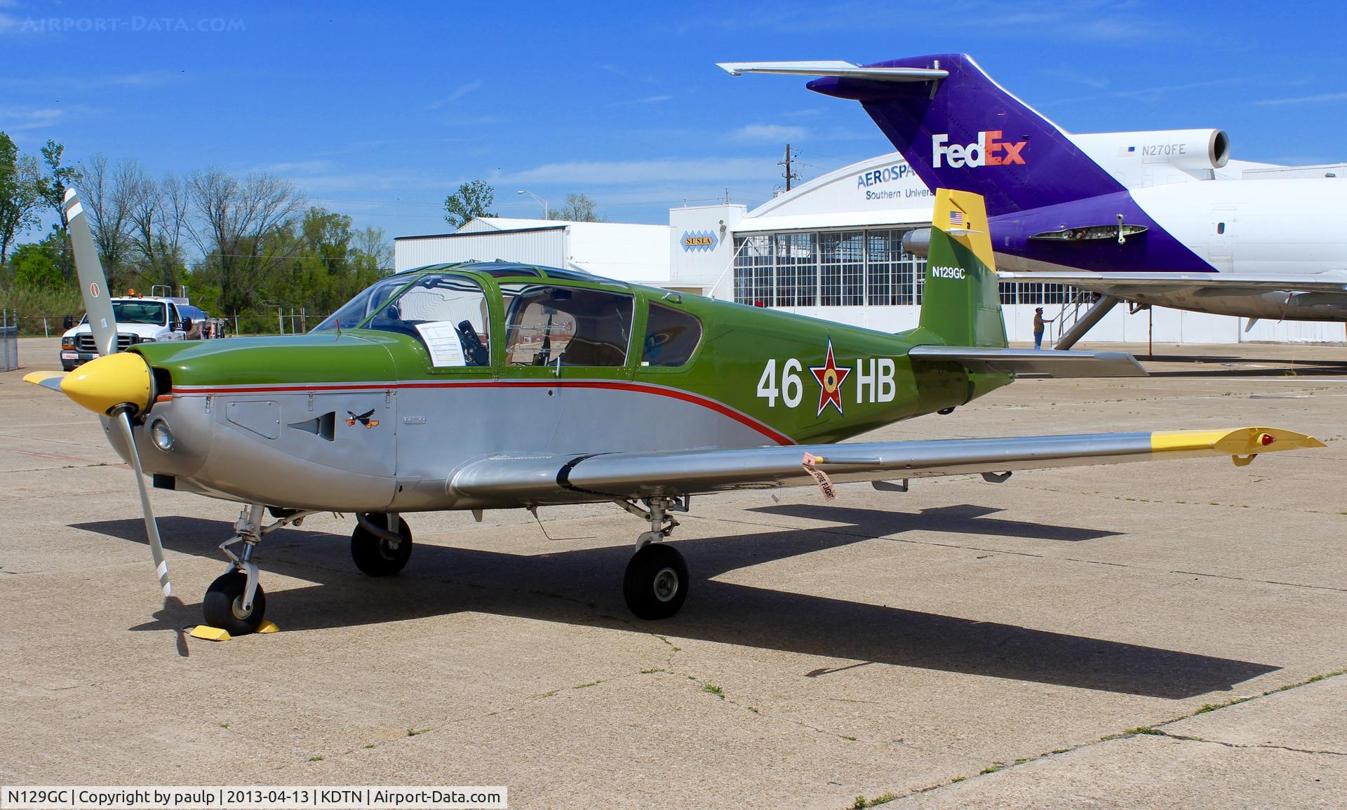N129GC, 1980 IAR IAR-823 C/N 55, At Downtown Shreveport.