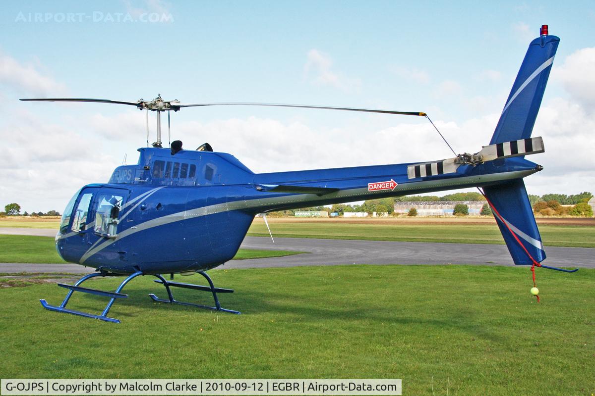 G-OJPS, 1974 Bell 206B JetRanger II C/N 1484, Bell 206B at Breighton Airfield's Helicopter Fly-In in September 2010.