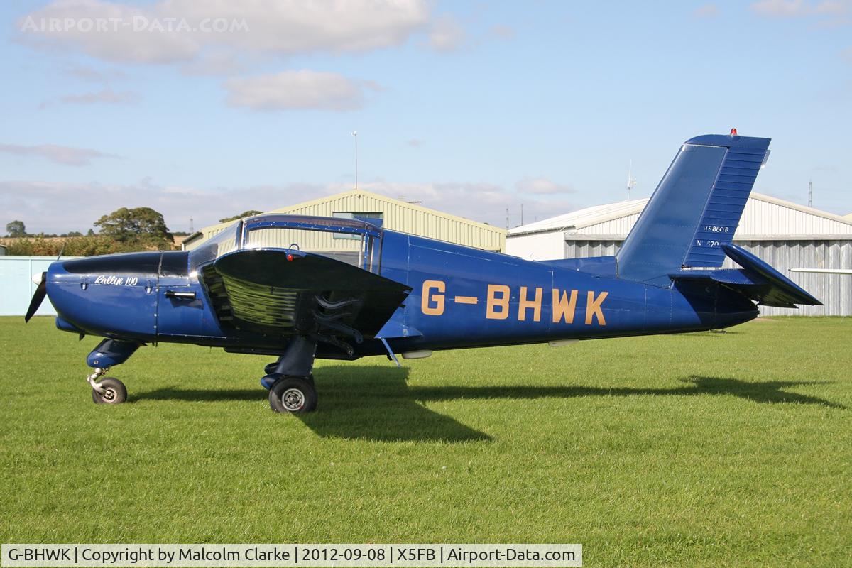 G-BHWK, 1967 Morane-Saulnier MS-880B Rallye Club C/N 870, Morane-Saulnier MS-880B. Fishburn Airfield UK, September 8th 2012.