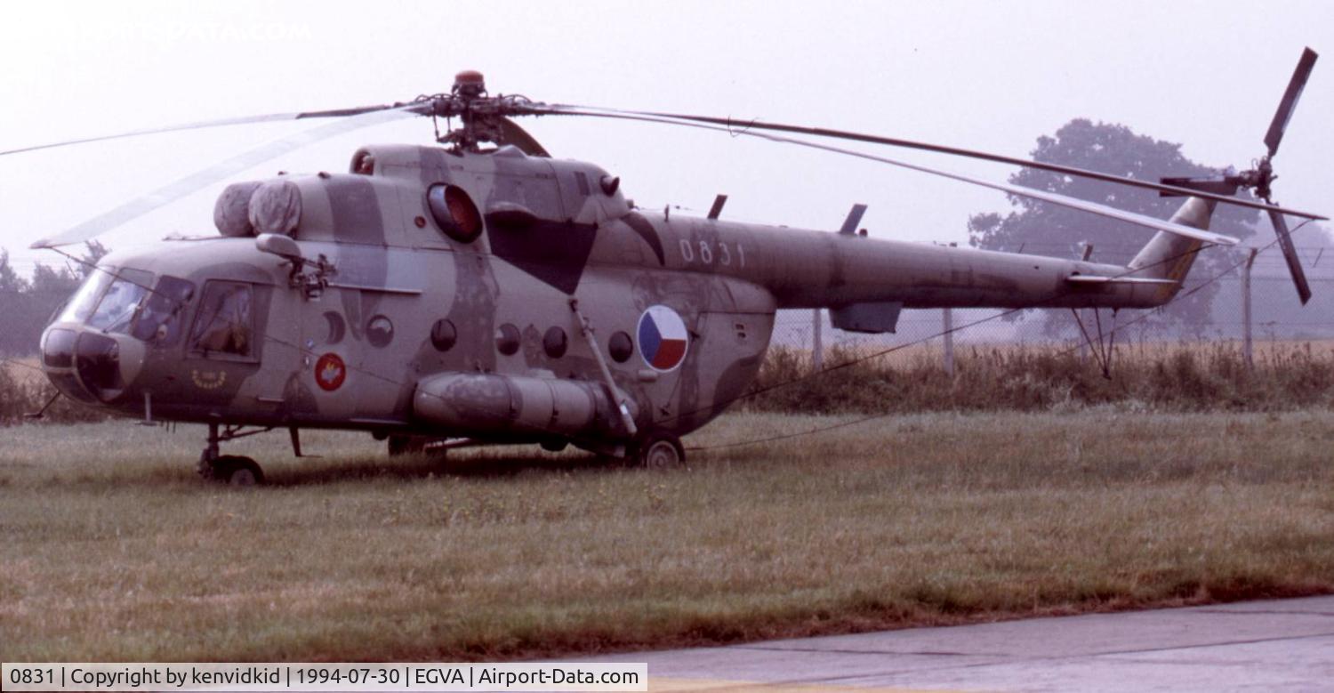 0831, Mil Mi-17 Hip C/N 108M31, Czech Republic Air Force on static display at RIAT.