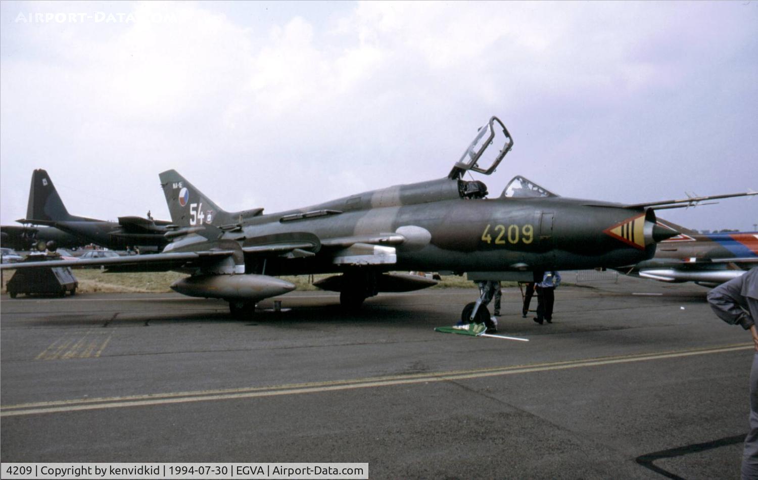 4209, Sukhoi Su-22M-4 C/N 42509, Czech Air Force on static display at RIAT.
