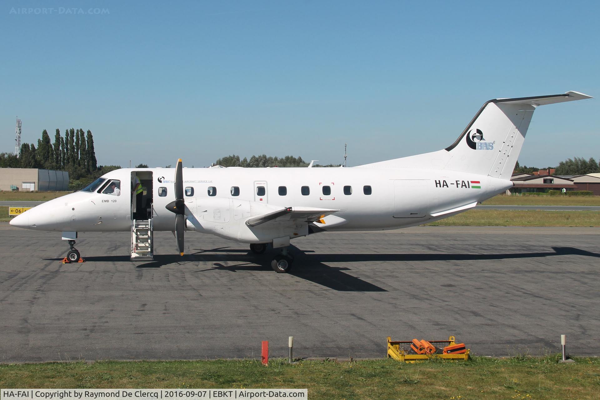HA-FAI, 1989 Embraer EMB-120ER Brasilia C/N 120123, Budapest Aircraft Service Ltd. (BAS).
