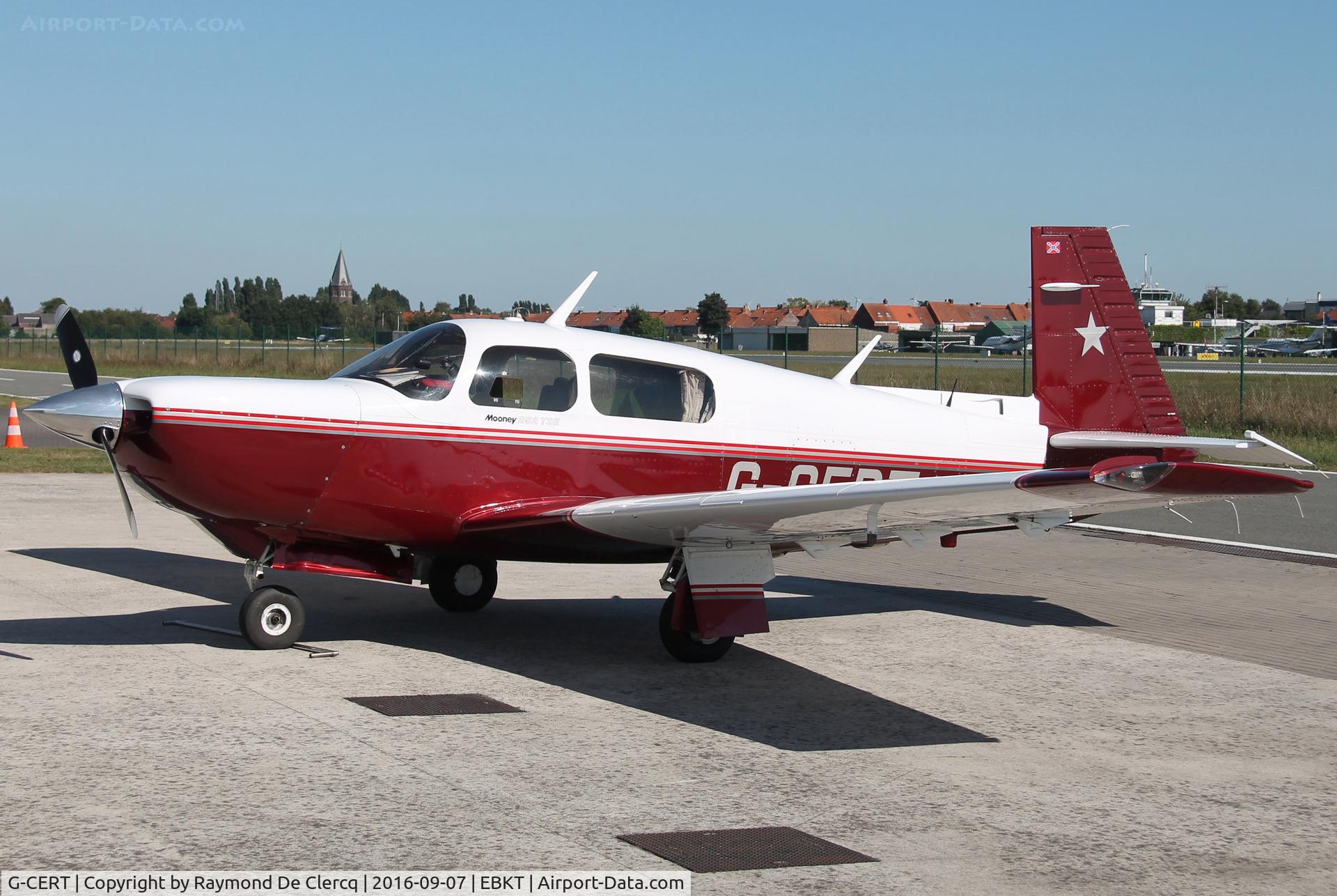 G-CERT, 1987 Mooney M20K C/N 25-1134, Parked.