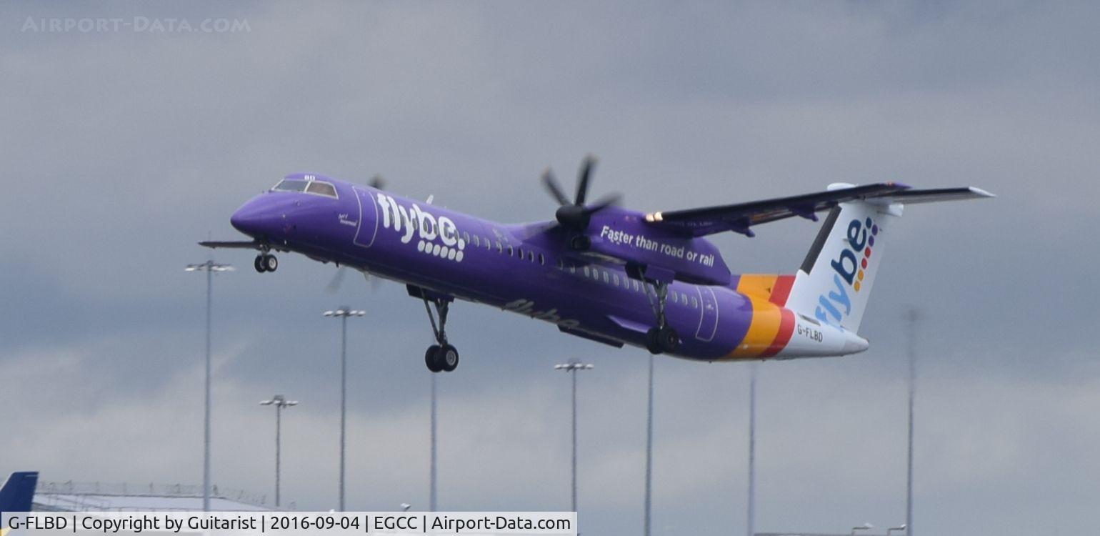 G-FLBD, 2009 De Havilland Canada DHC-8-402Q Dash 8 C/N 4259, At Manchester
