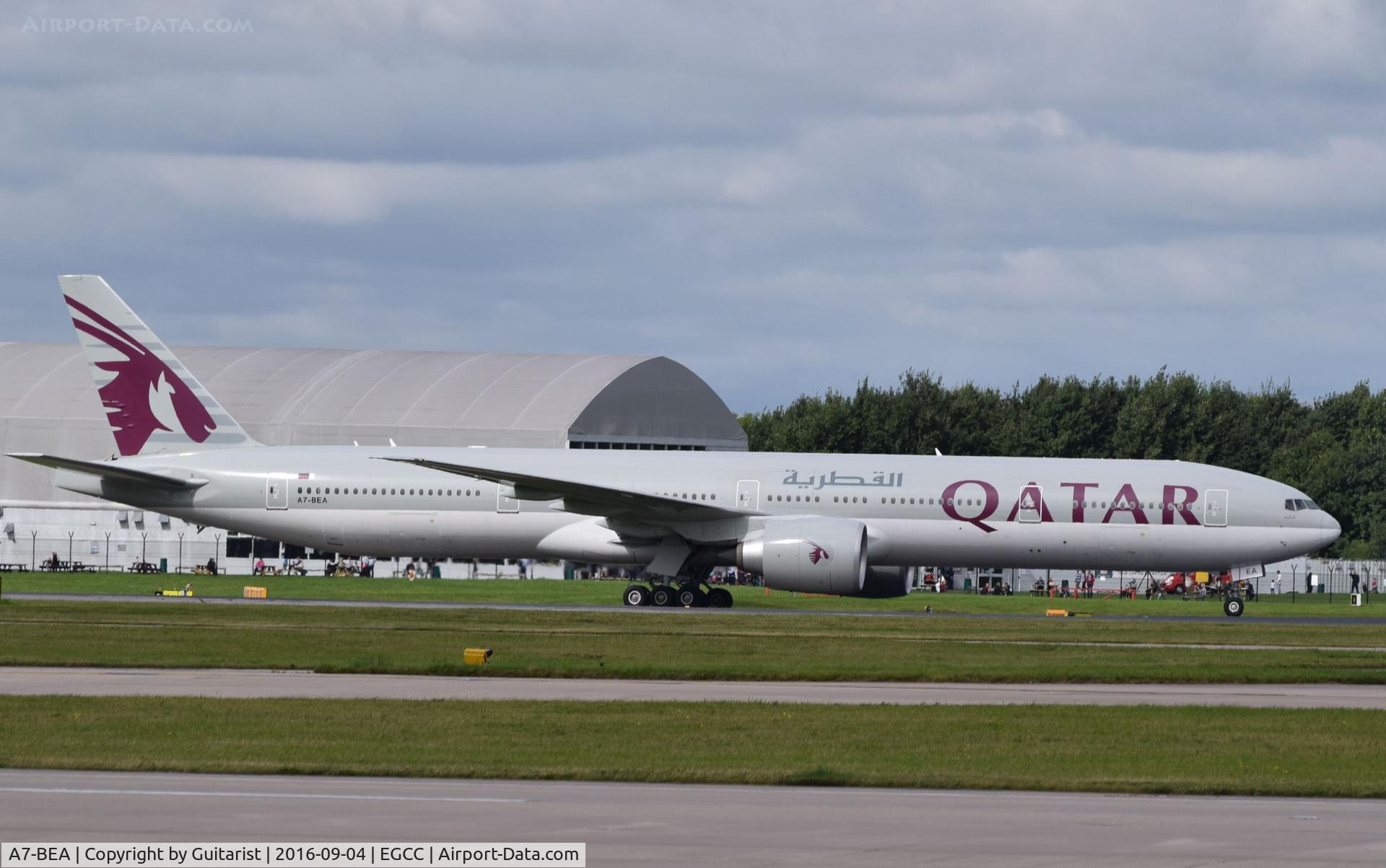 A7-BEA, 2013 Boeing 777-3DZ/ER C/N 41779, At Manchester