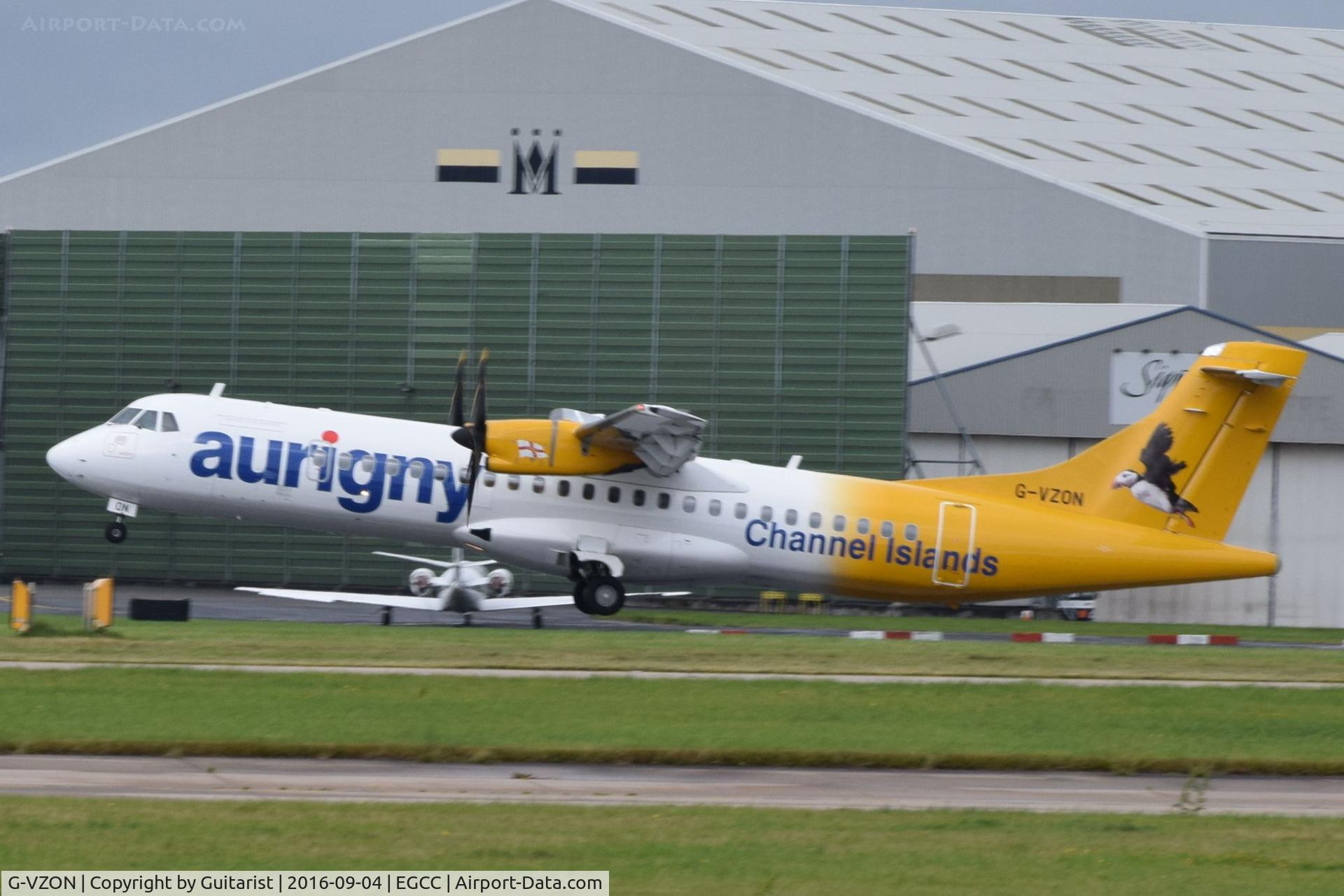 G-VZON, 2009 ATR 72-212A C/N 853, At Manchester