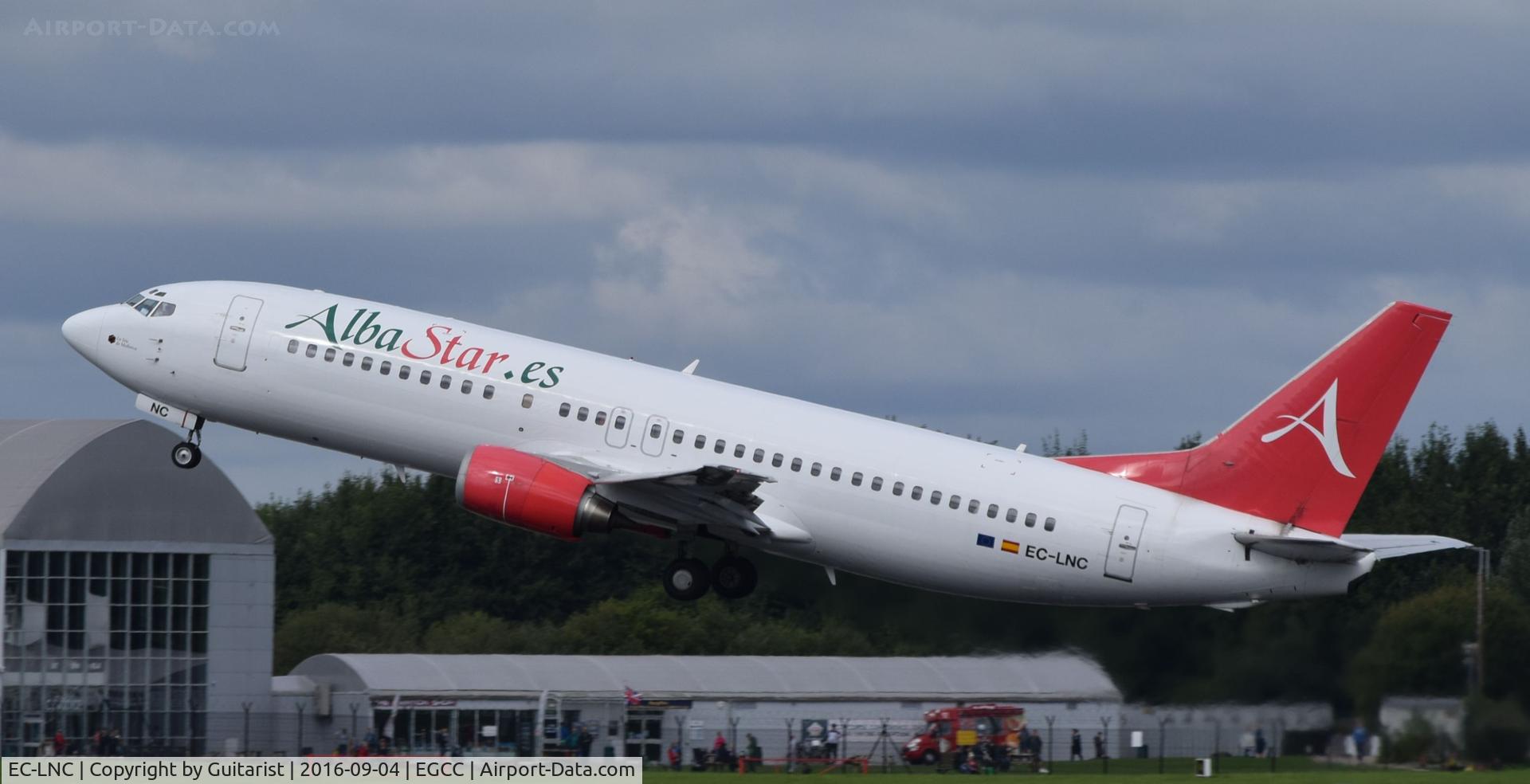 EC-LNC, 1990 Boeing 737-4K5 C/N 24130, At Manchester