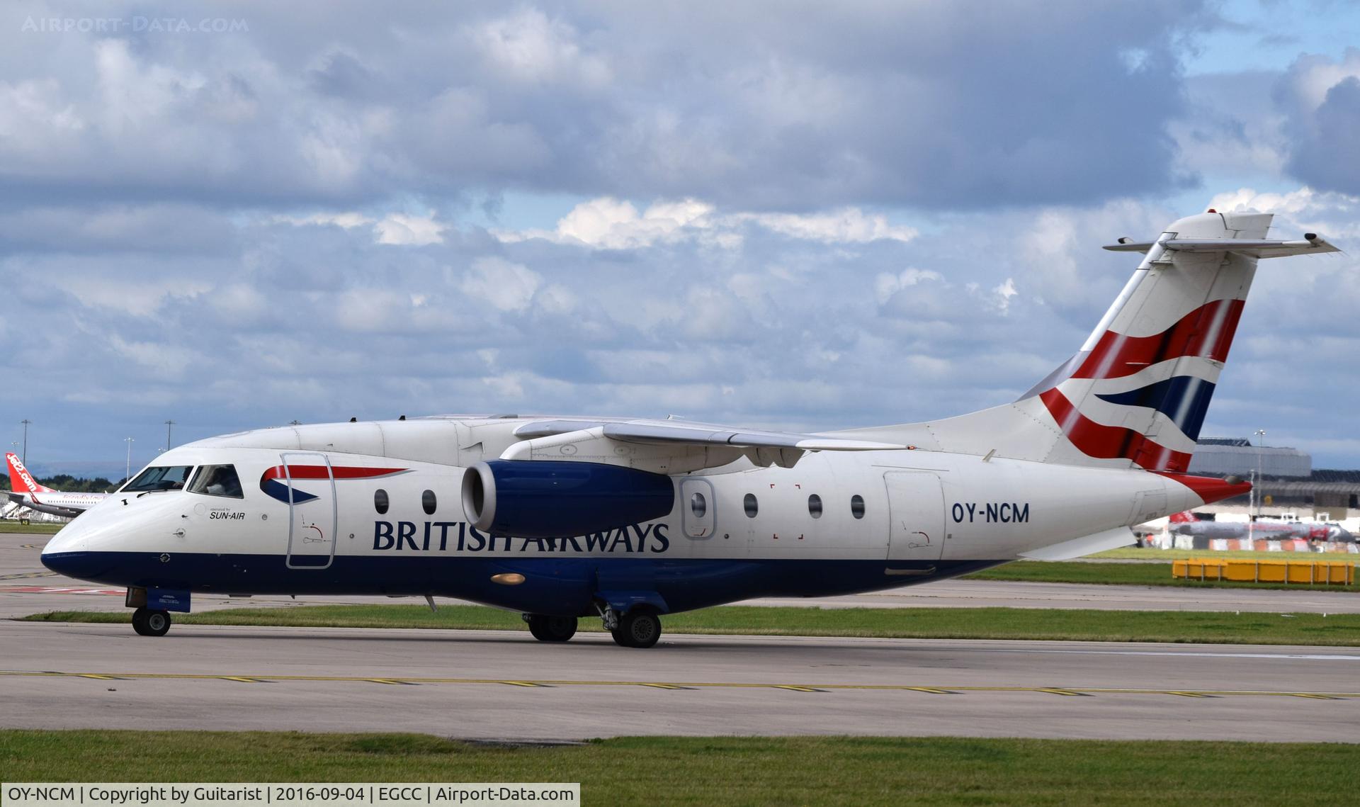 OY-NCM, 2001 Fairchild Dornier 328-300 328JET C/N 3190, At Manchester