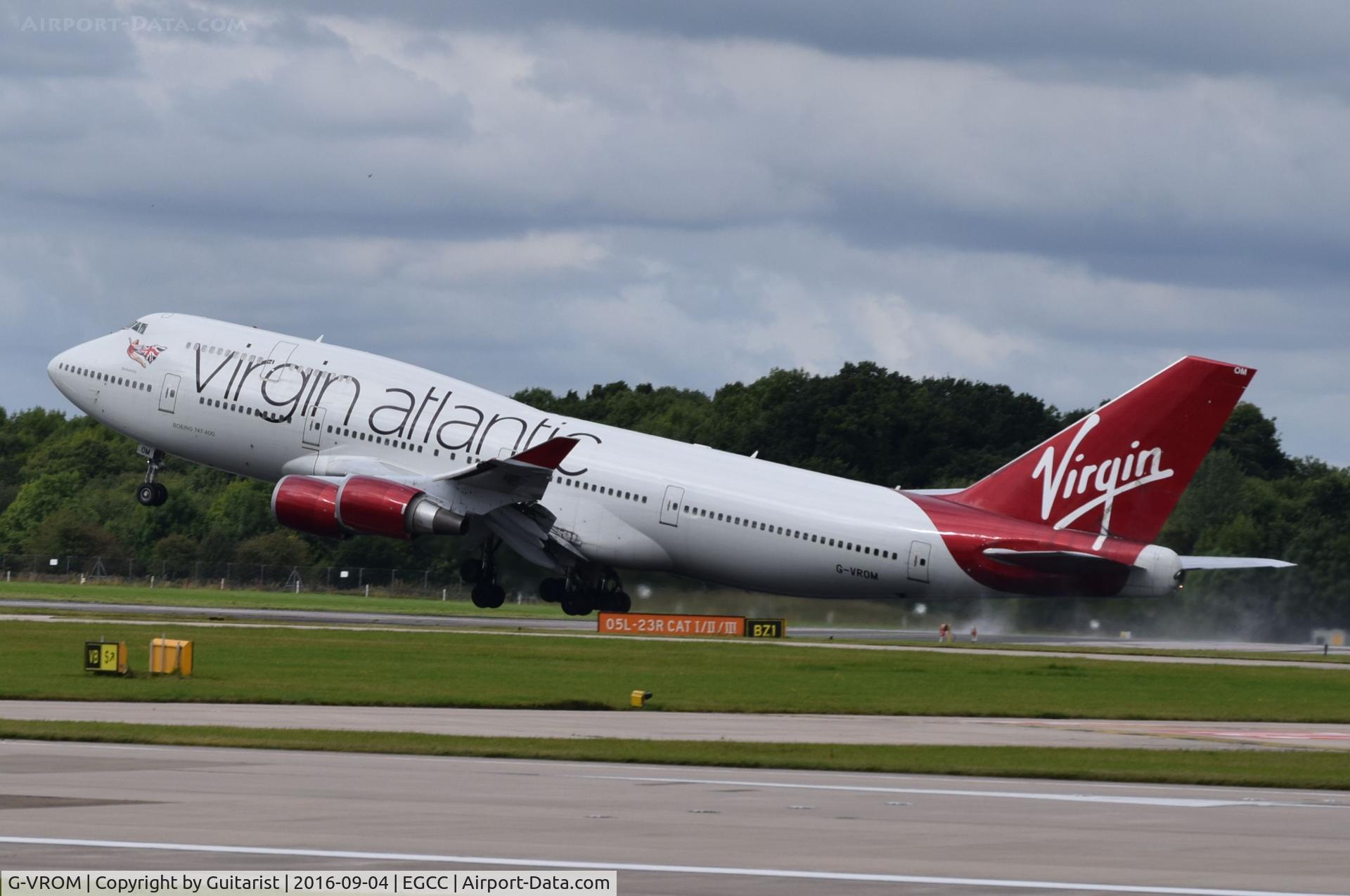 G-VROM, 2001 Boeing 747-443 C/N 32339, At Manchester