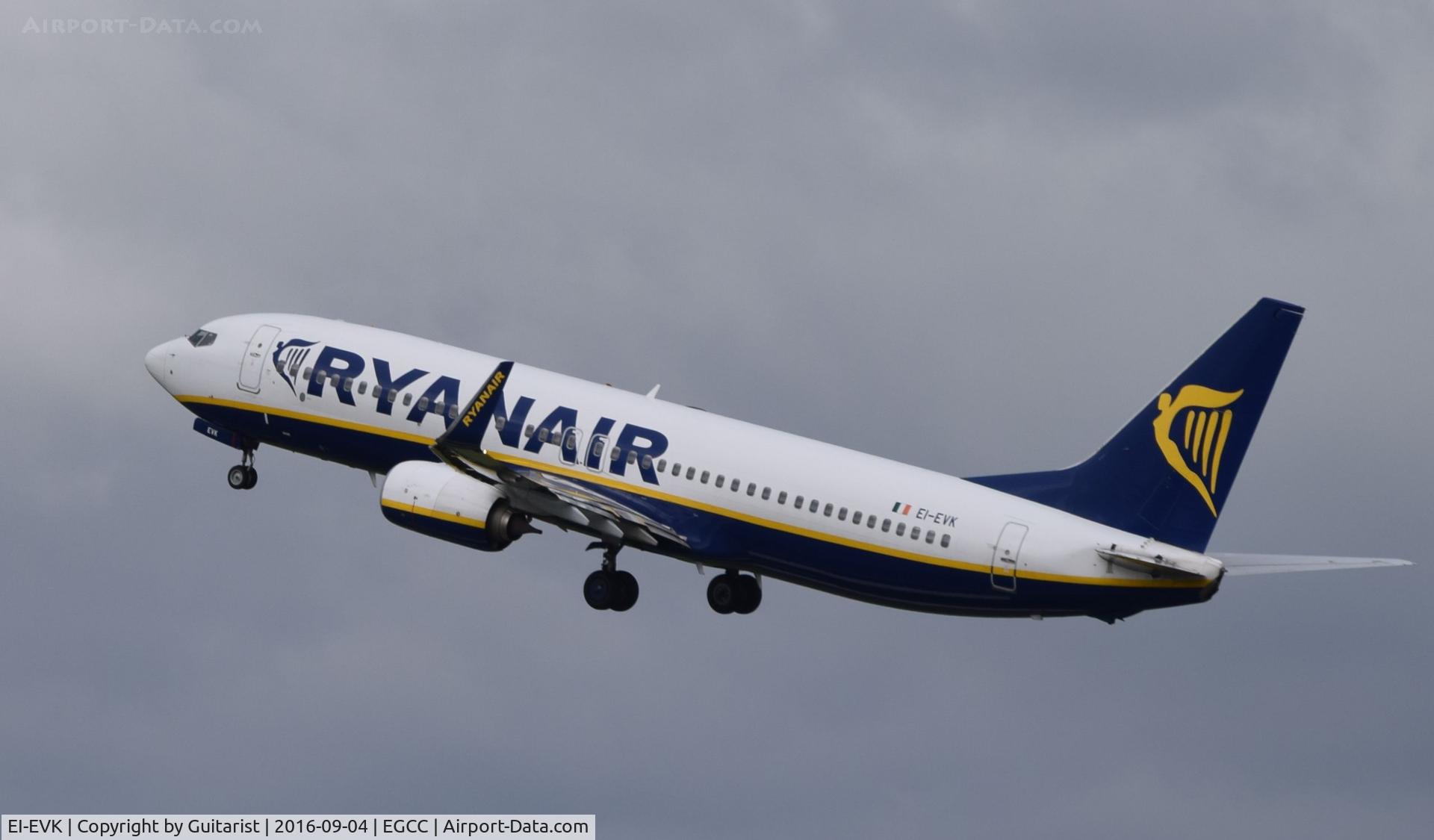 EI-EVK, 2012 Boeing 737-8AS C/N 40298, At Manchester
