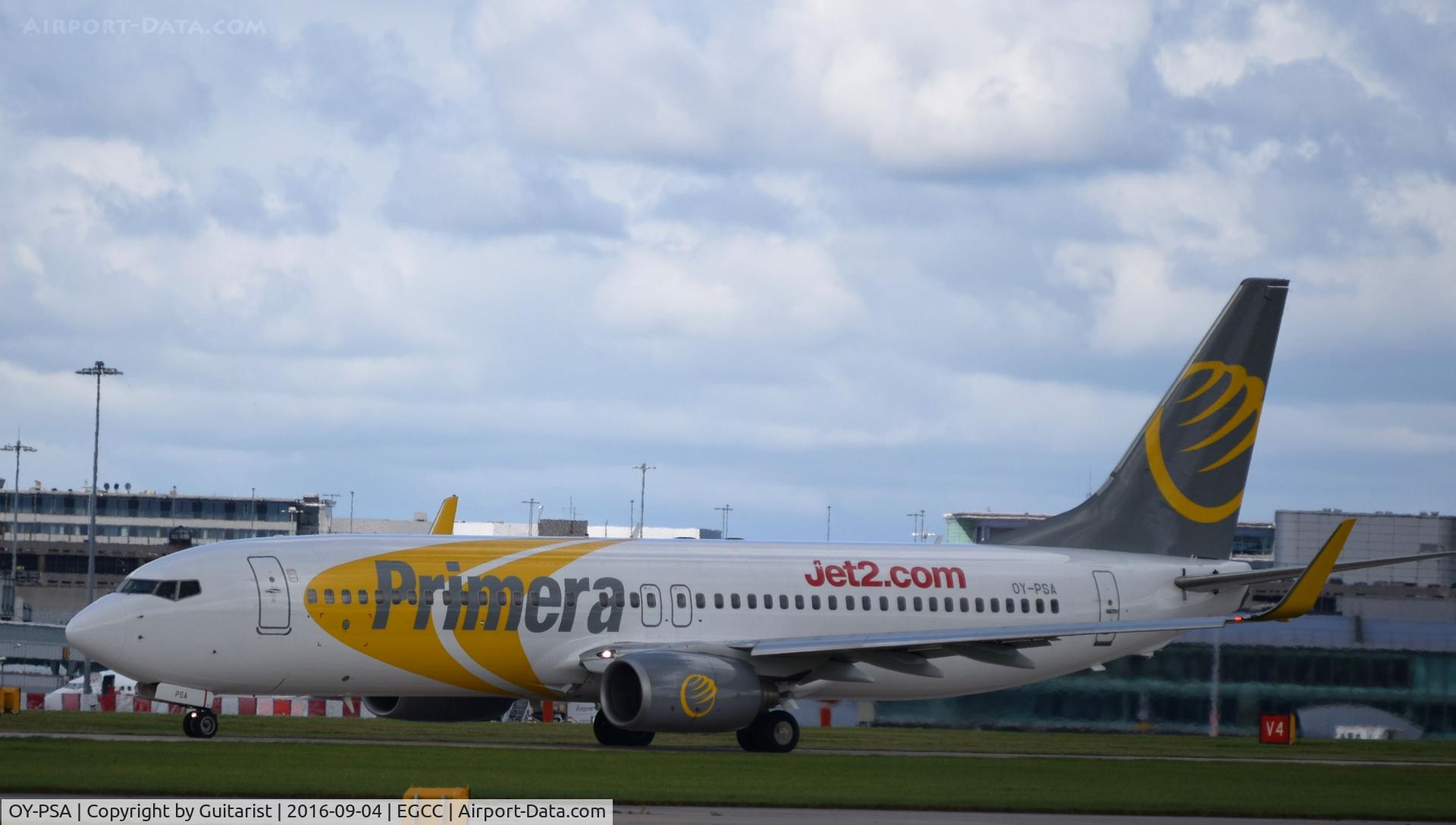 OY-PSA, 2007 Boeing 737-8Q8 C/N 30688, At Manchester