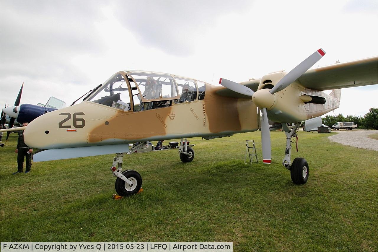F-AZKM, 1971 North American OV-10B Bronco C/N 338-9 (305-65), North American OV-10B Bronco, Static display, La Ferté-Alais airfield (LFFQ) Airshow 2015