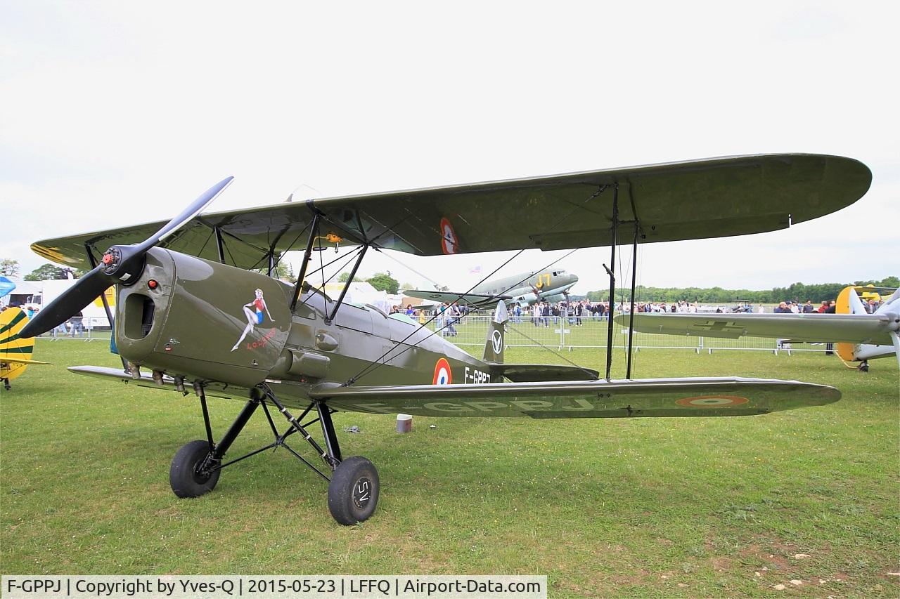 F-GPPJ, Stampe-Vertongen SV-4C C/N 1113, Stampe-Vertongen SV-4C, Static display, La Ferté-Alais Airfield (LFFQ) Air show 2015