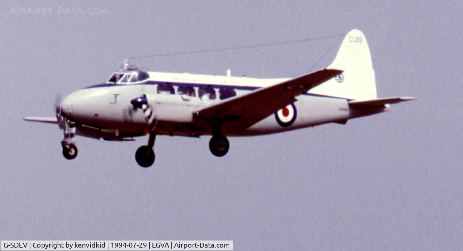 G-SDEV, 1956 De Havilland DH-104 Dove 6 C/N 04472, G-SDEV arriving at RIAT.