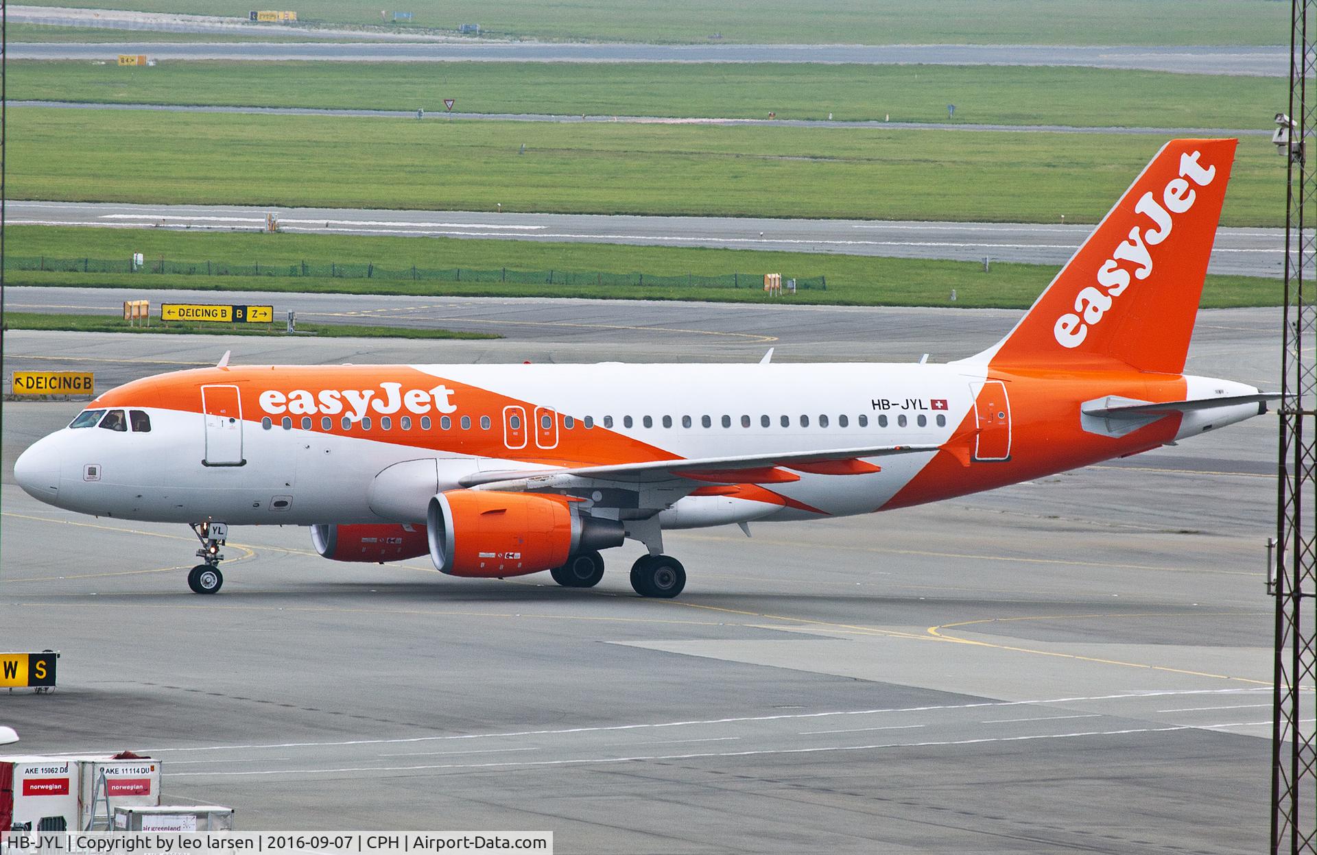 HB-JYL, 2011 Airbus A319-111 C/N 4693, Copenhagen 7.9.16