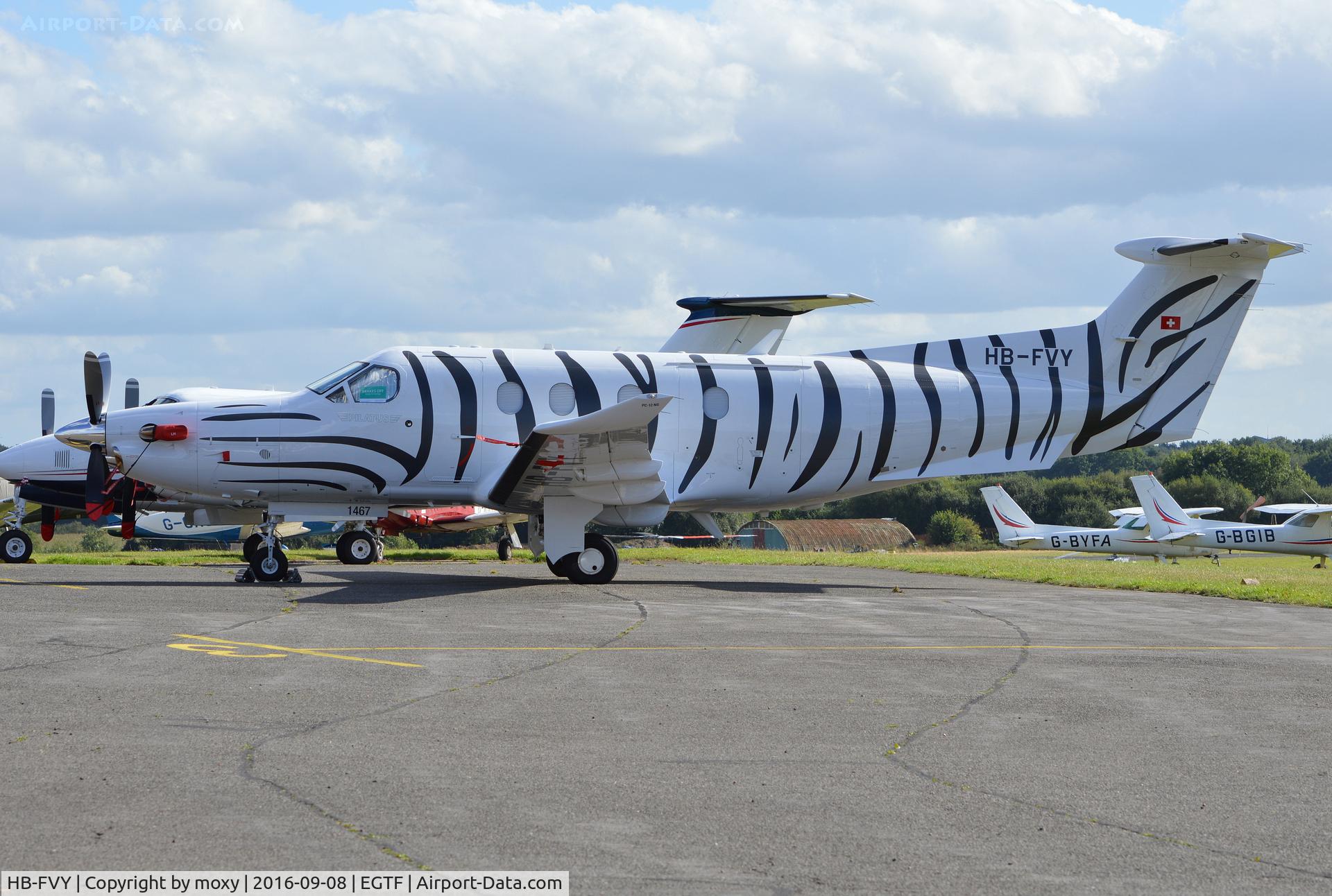 HB-FVY, Pilatus PC-12NG C/N 1467, Pilatus PC12/47E at Fairoaks