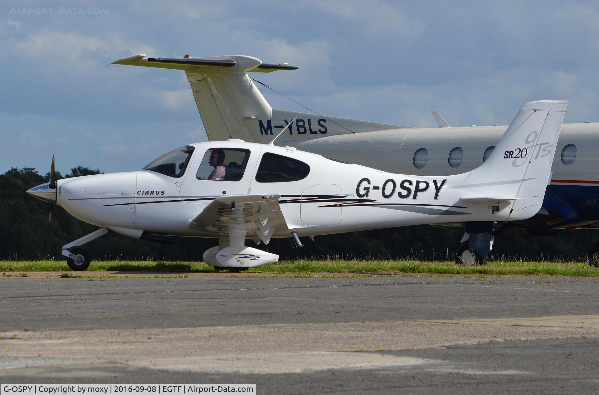G-OSPY, 2005 Cirrus SR20 GTS C/N 1546, Cirrus SR20 GTS at Fairoaks. Ex N81706