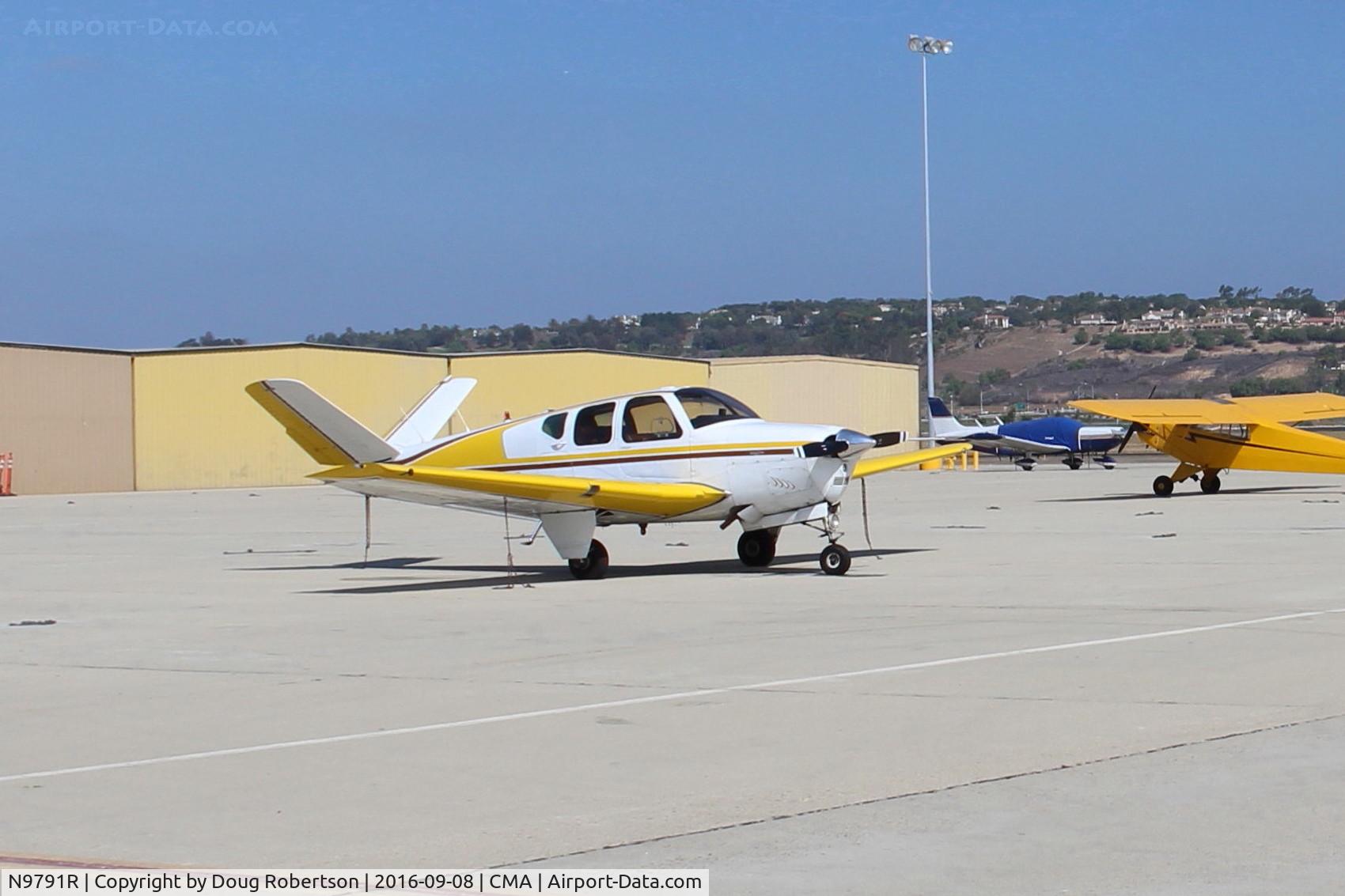 N9791R, 1960 Beech M35 Bonanza C/N D-6289, 1060 Beech M35 BONANZA, Continental IO-470-C 250 Hp