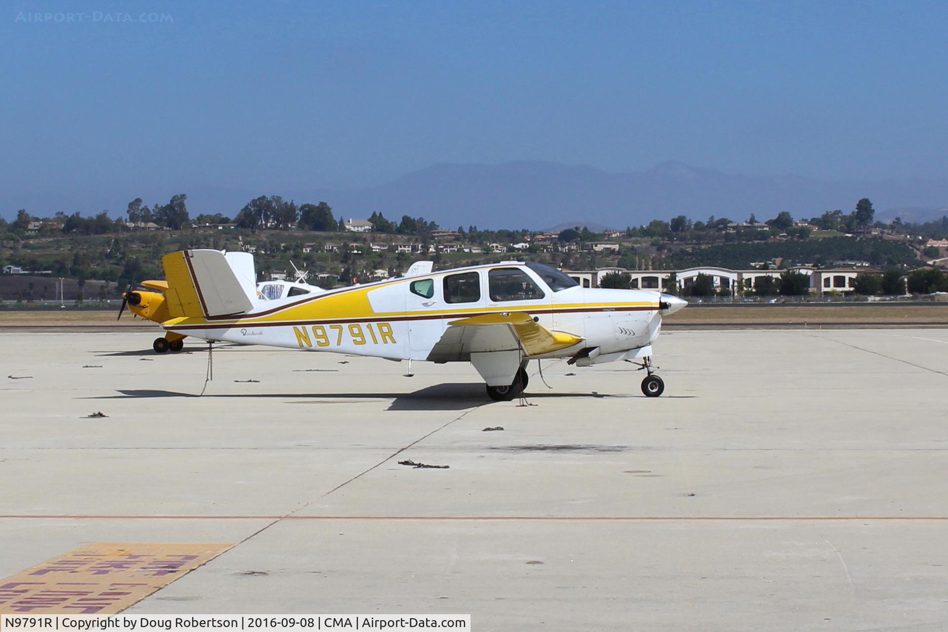 N9791R, 1960 Beech M35 Bonanza C/N D-6289, 1960 Beech M35 BONANZA, Continental IO-470-C 250 HP