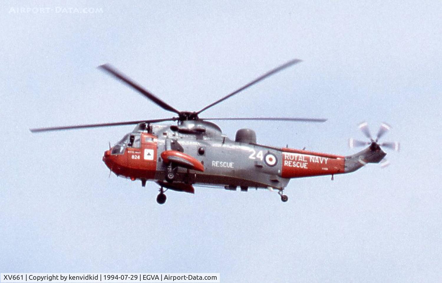 XV661, 1970 Westland Sea King HU.5 C/N WA649, Royal Navy arriving at RIAT.