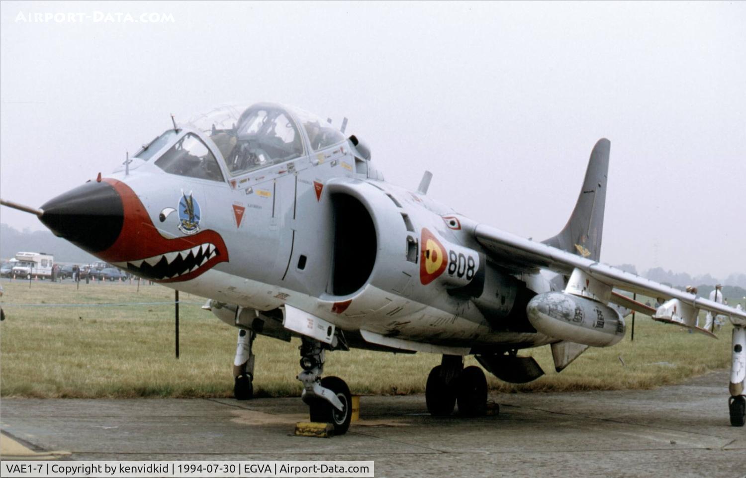 VAE1-7, 2000 Hawker Siddeley TAV-8S Matador C/N 212030, Spanish Navy (Armada) on static display at RIAT.