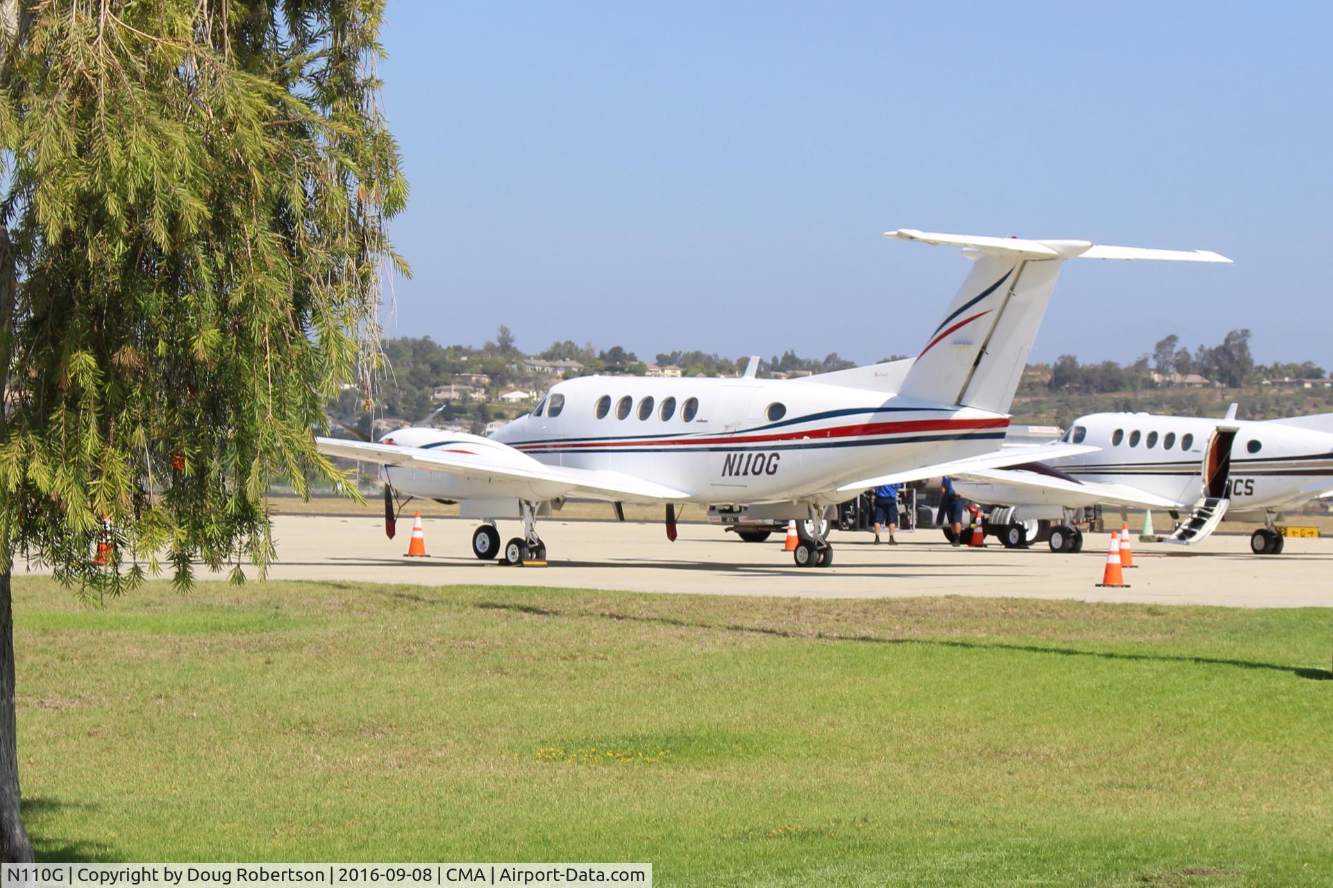 N110G, 1980 Beech 200 Super King Air C/N BB-792, 1980 Beech 200 SUPER KING AIR, two P&W UACL PT6A-41 850 shp each Turbo-prop engines, max speed 333 mph