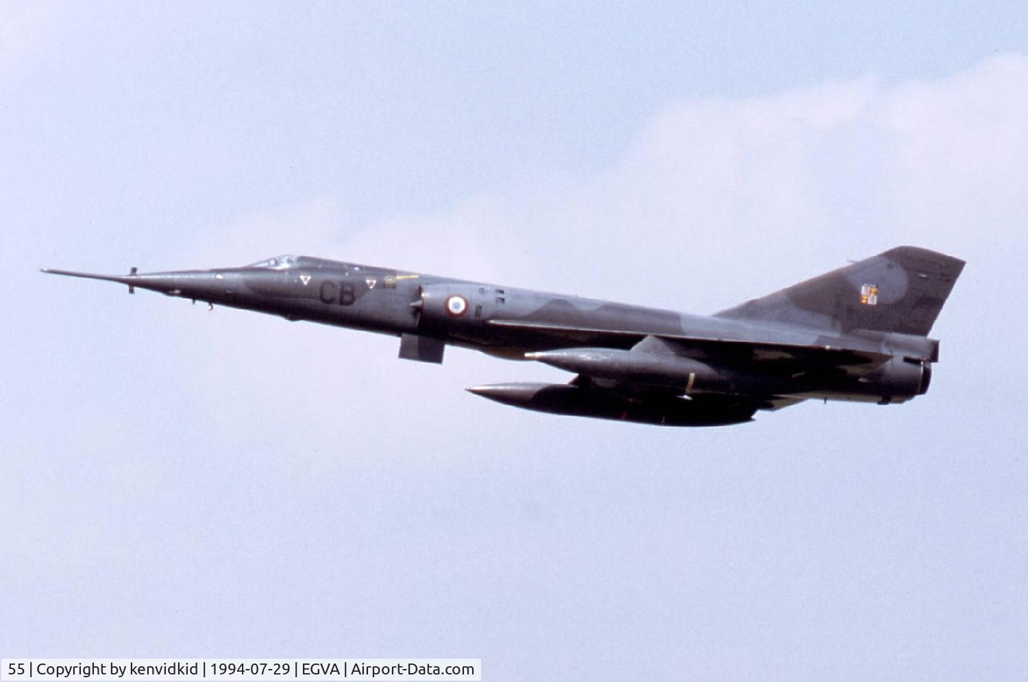 55, Dassault Mirage IVP C/N 55, French Air Force performing a missed approach at RIAT.