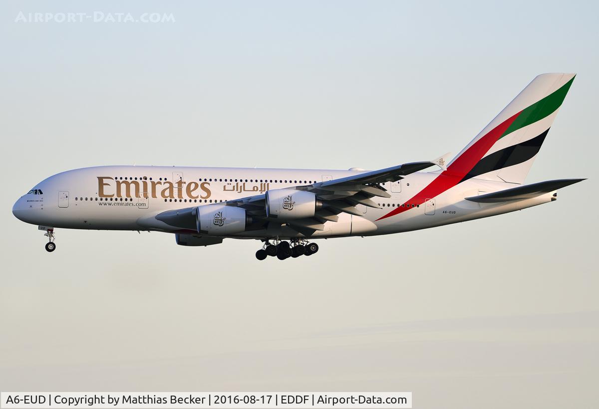 A6-EUD, 2016 Airbus A380-861 C/N 216, A6-EUD