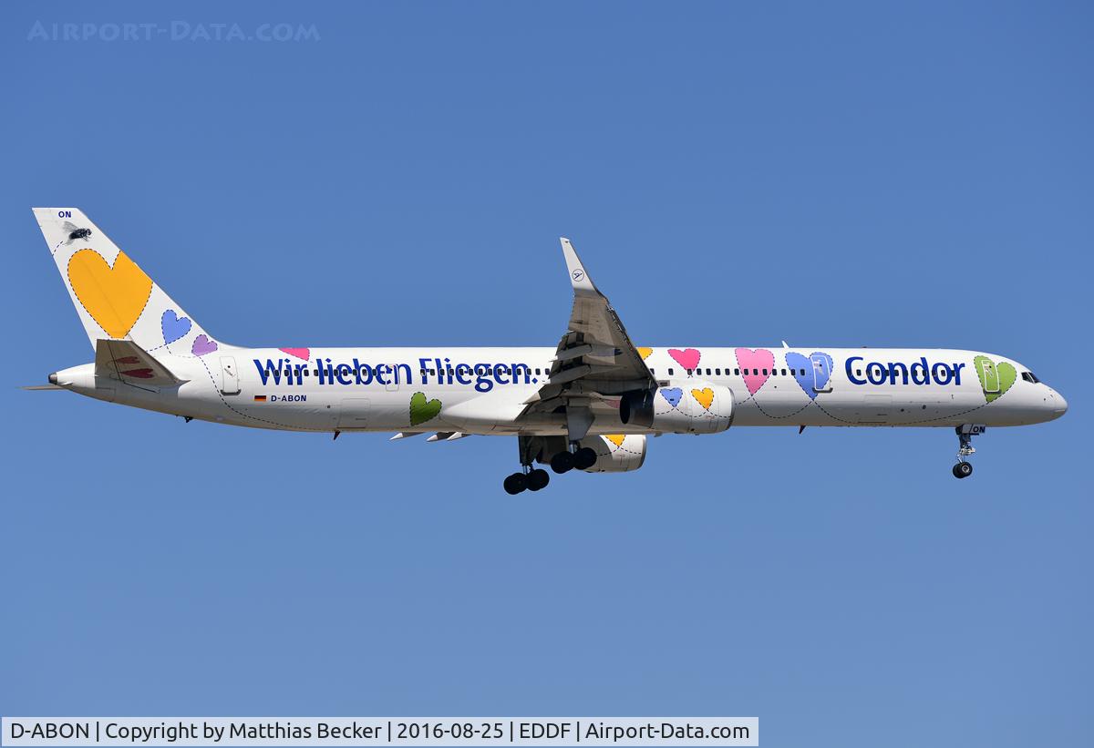D-ABON, 2000 Boeing 757-330 C/N 29023, D-ABON