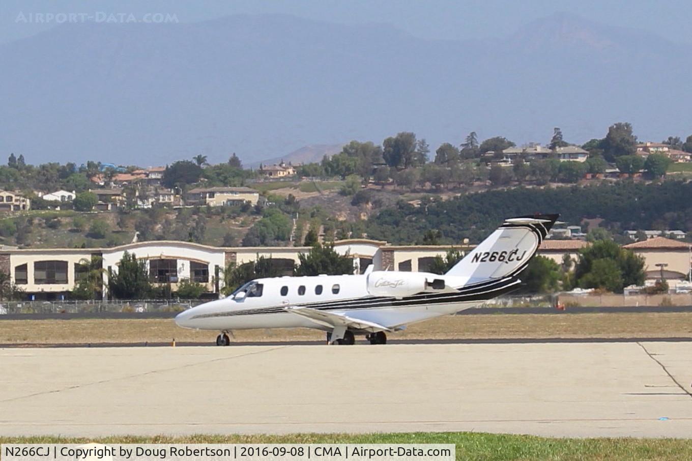 N266CJ, 1998 Cessna 525 CitationJet CJ1 C/N 525-0266, 1998 Cessna 525 CITATIONJET, two Williams Rolls Royce FJ44-1A Turbofans 1,900 lbst each, taxi to Rwy 26