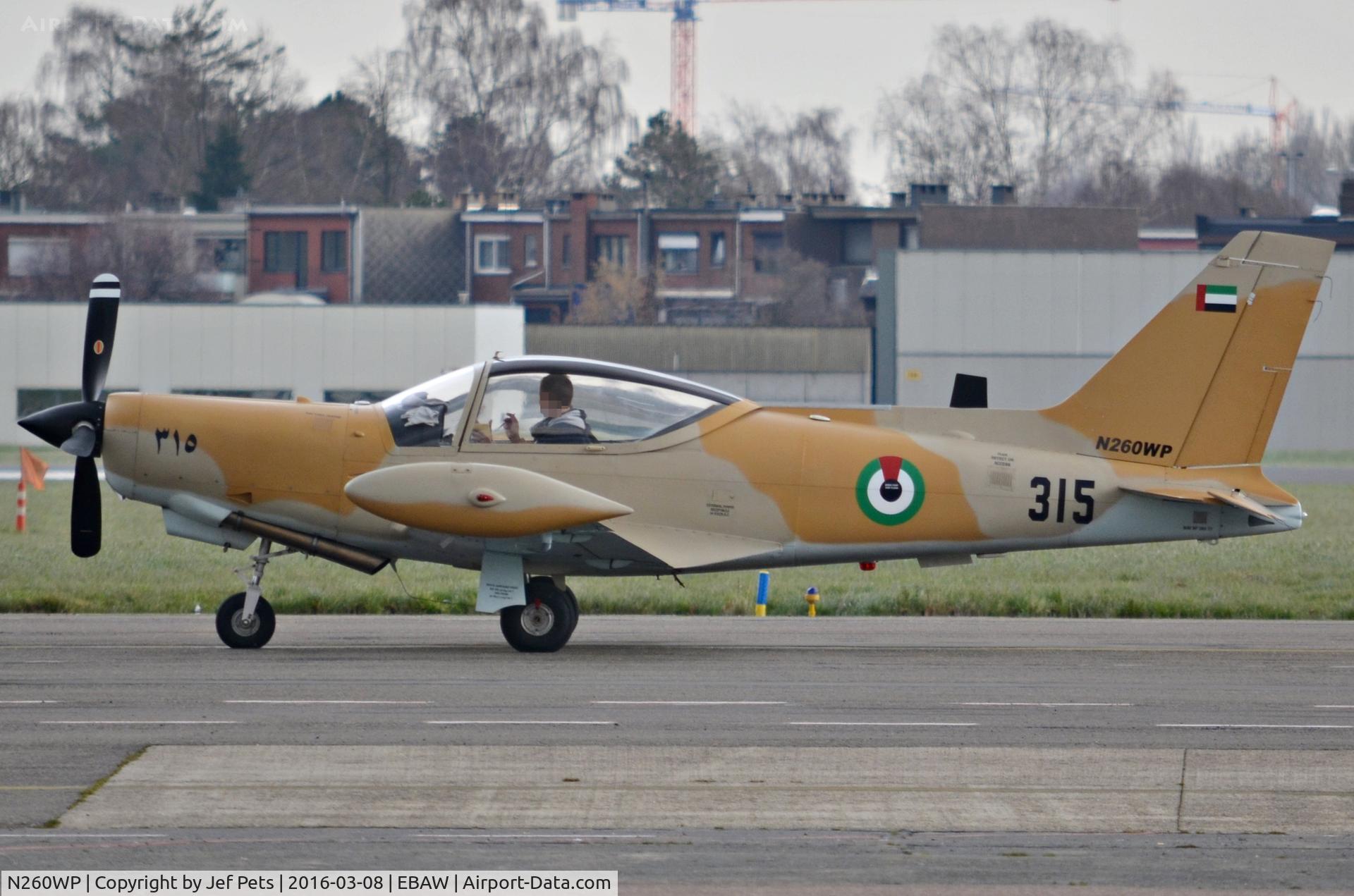 N260WP, 1983 SIAI-Marchetti SF-260TP C/N 010/62-003, At Antwerp Airport.