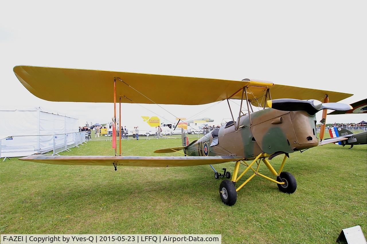 F-AZEI, 1941 De Havilland DH-82A Tiger Moth II C/N 84882, De Havilland DH-82A Tiger Moth II, Static display, La Ferté-Alais Airfield (LFFQ) Air Show 2015