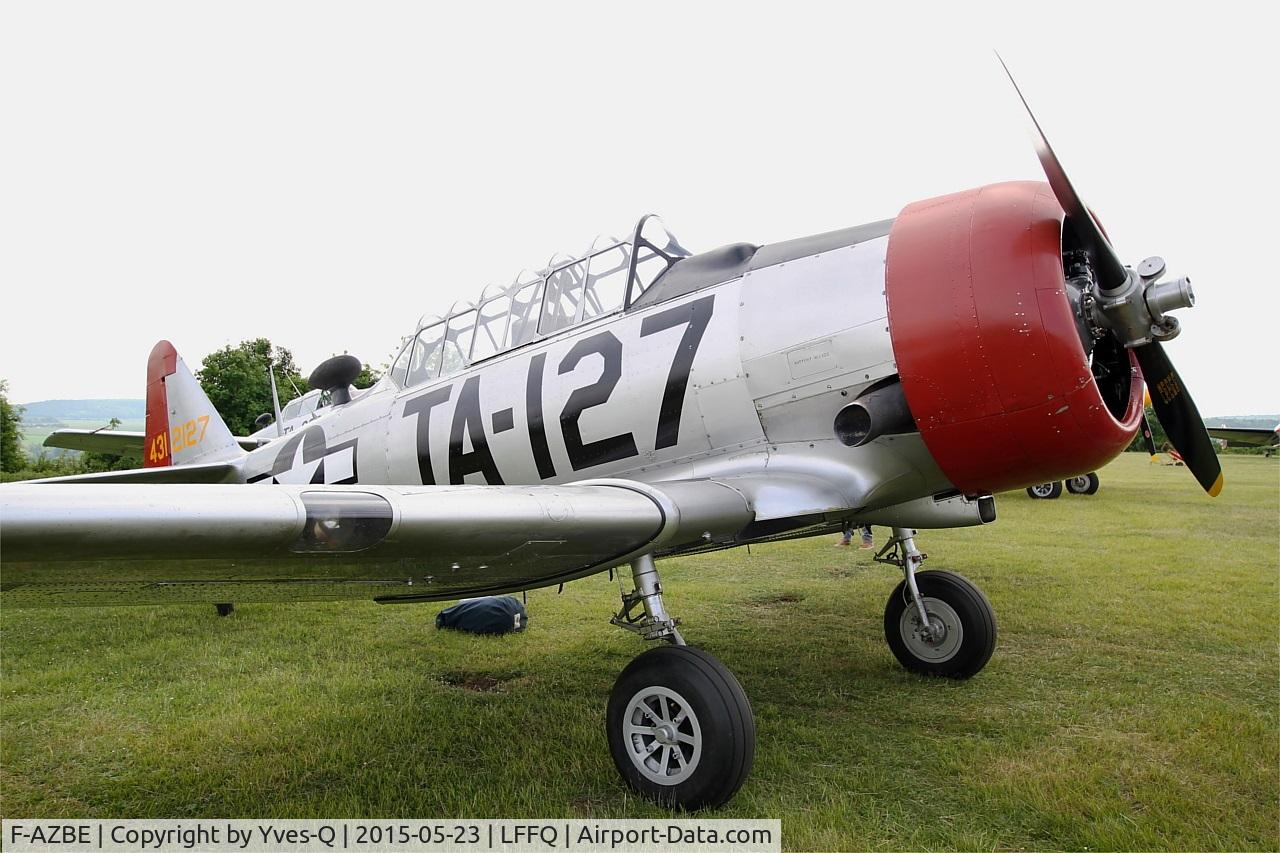 F-AZBE, North American AT-6C Harvard IIA C/N 88-12127, North American AT-6C Harvard IIA, Static display, La Ferté-Alais airfield (LFFQ) Airshow 2015