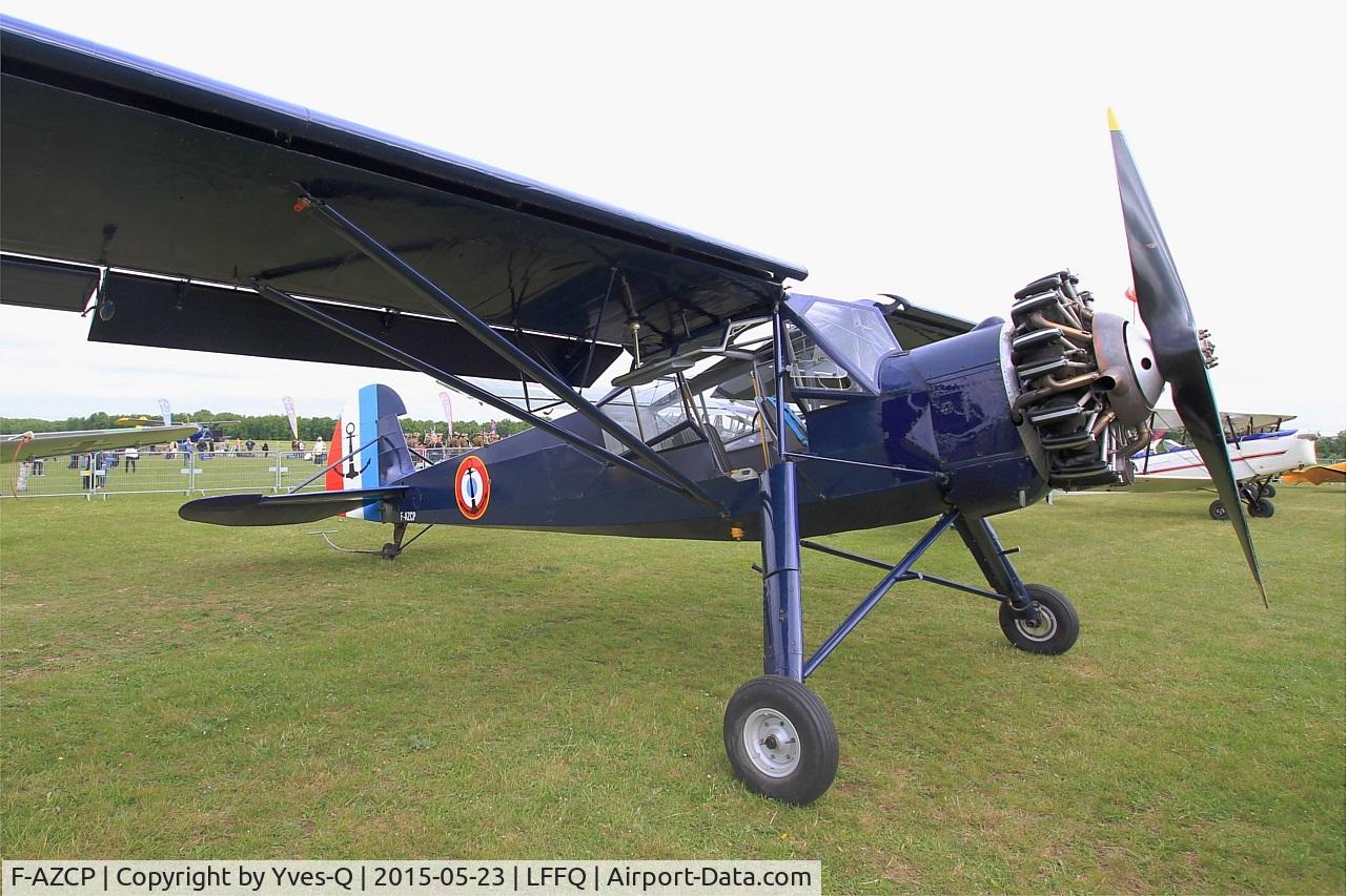 F-AZCP, Morane-Saulnier MS-502 Criquet C/N 320, Morane Saulnier MS-502 Criquet, Static display, La Ferté-Alais airfield (LFFQ) Air show 2015