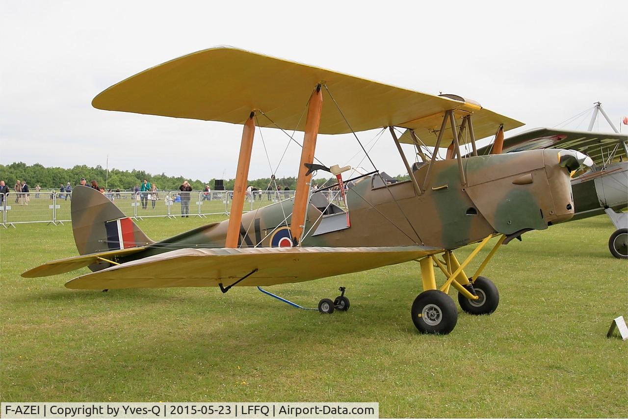 F-AZEI, 1941 De Havilland DH-82A Tiger Moth II C/N 84882, De Havilland DH-82A Tiger Moth II, Static display, La Ferté-Alais Airfield (LFFQ) Air Show 2015