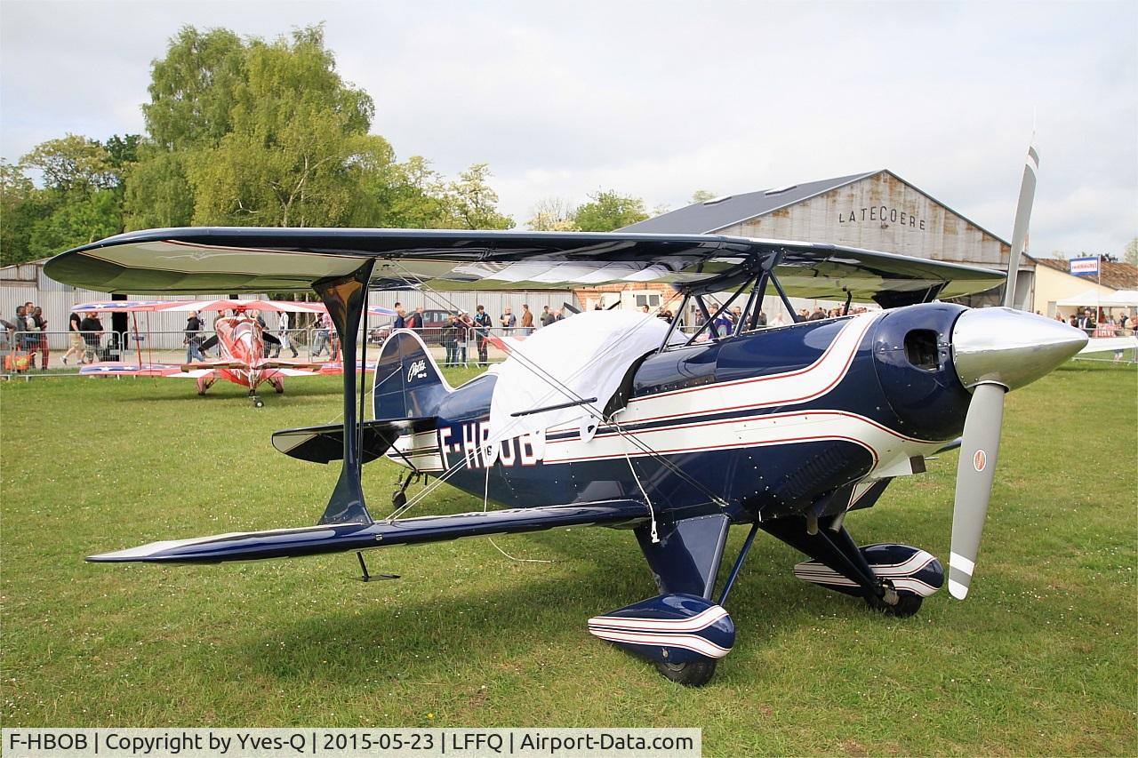 F-HBOB, 1983 Aviat Pitts S-2B Special C/N 5289, Aviat Pitts S-2B, Static display, La Ferté-Alais Airfield (LFFQ) Air Show 2015
