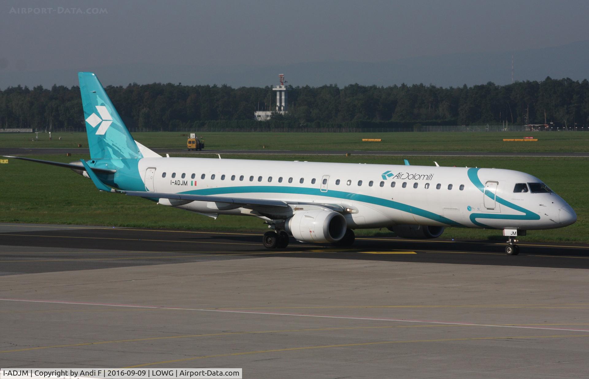 I-ADJM, 2009 Embraer 195LR (ERJ-190-200LR) C/N 19000258, Air Dolomiti Embraer ERJ-195-200LR
