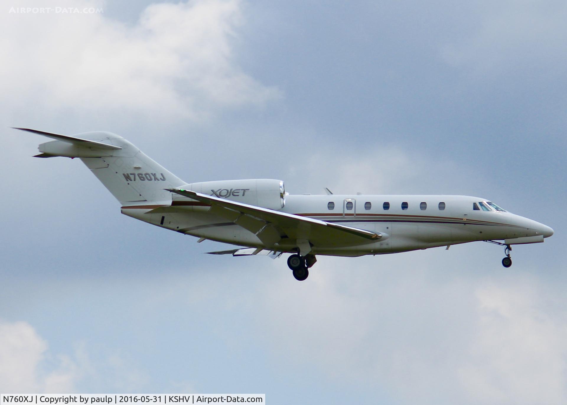 N760XJ, 2006 Cessna 750 Citation X Citation X C/N 750-0260, At Shreveport Regional.