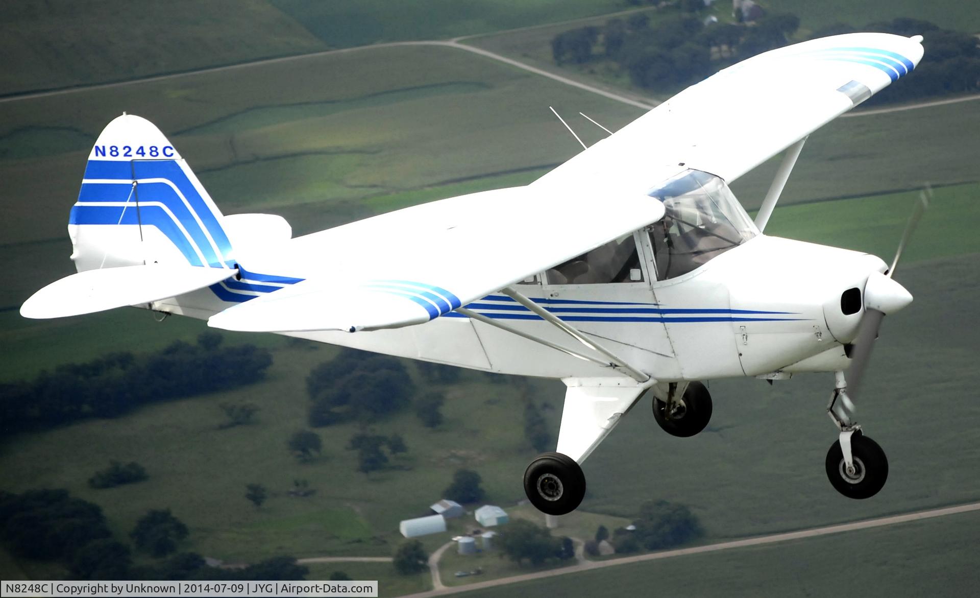 N8248C, 1954 Piper PA-22-135 Tri-Pacer C/N 22-2334, Modern Avionics 2014 Air Tour Pilot Calvin Miller