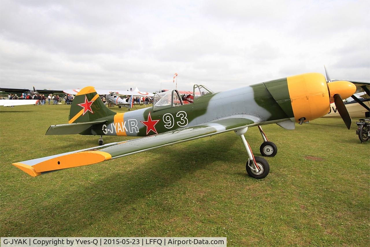 G-JYAK, 1985 Yakovlev Yak-50 C/N 853001, Yakovlev YAK-50, Static display, La Ferté-Alais Airfield (LFFQ) Air Show 2015