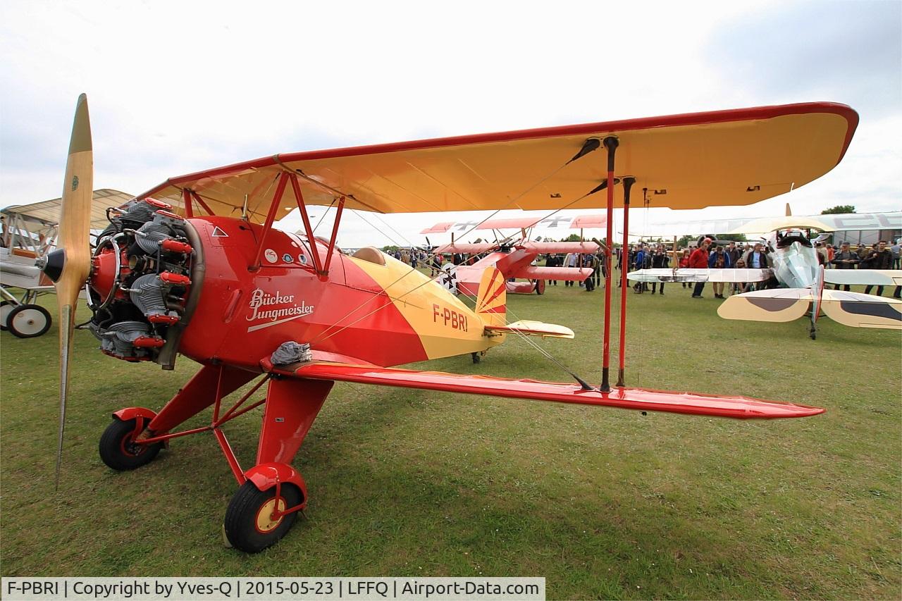 F-PBRI, 1937 Bucker Bu-133D-1 Jungmeister C/N 2008, Bucker Bu-133D-1 Jungmeister, Static display, La Ferté-Alais airfield (LFFQ) Airshow 2015
