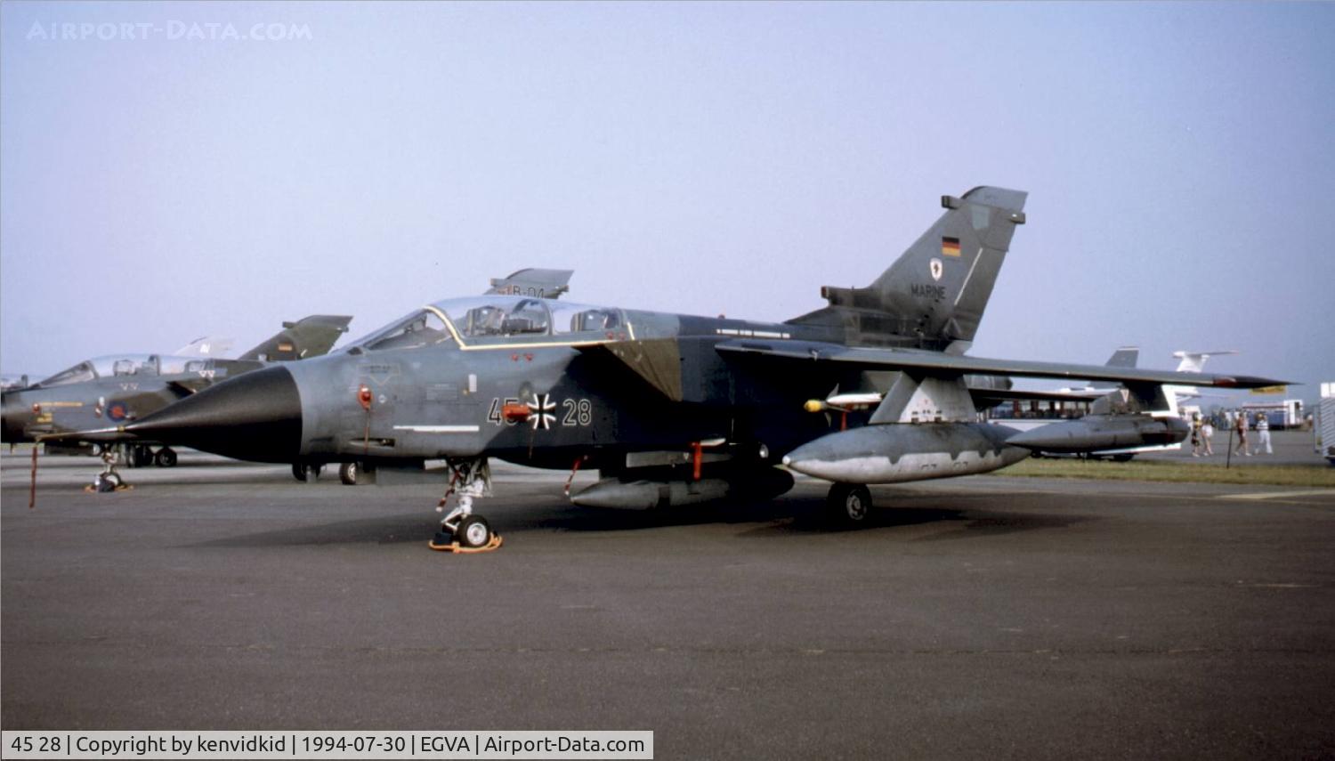 45 28, Panavia Tornado IDS C/N 572/GS176/4228, German Navy on static display at RIAT.