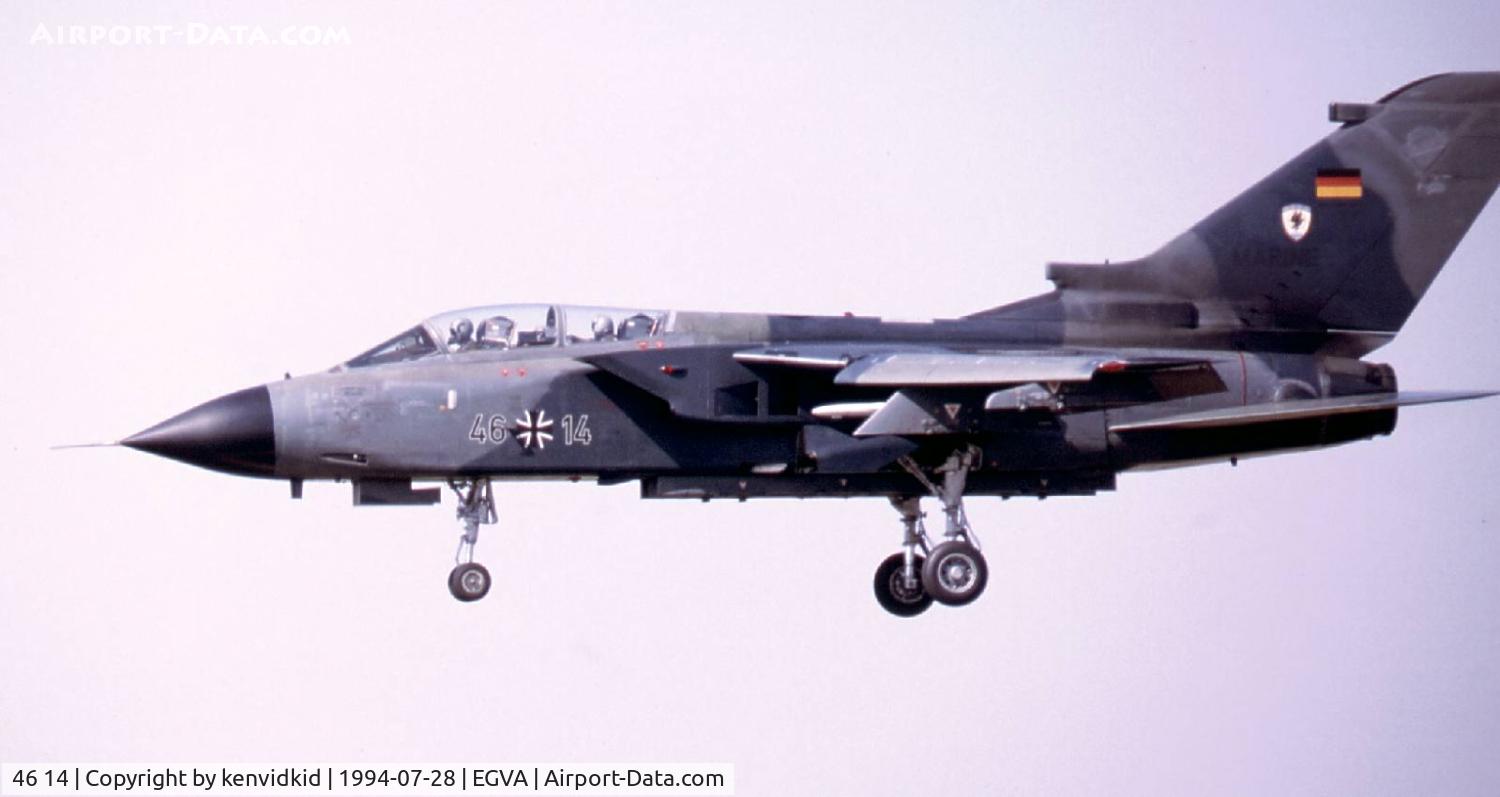 46 14, Panavia Tornado IDS C/N 776/GS247/4314, German Navy arriving at RIAT.