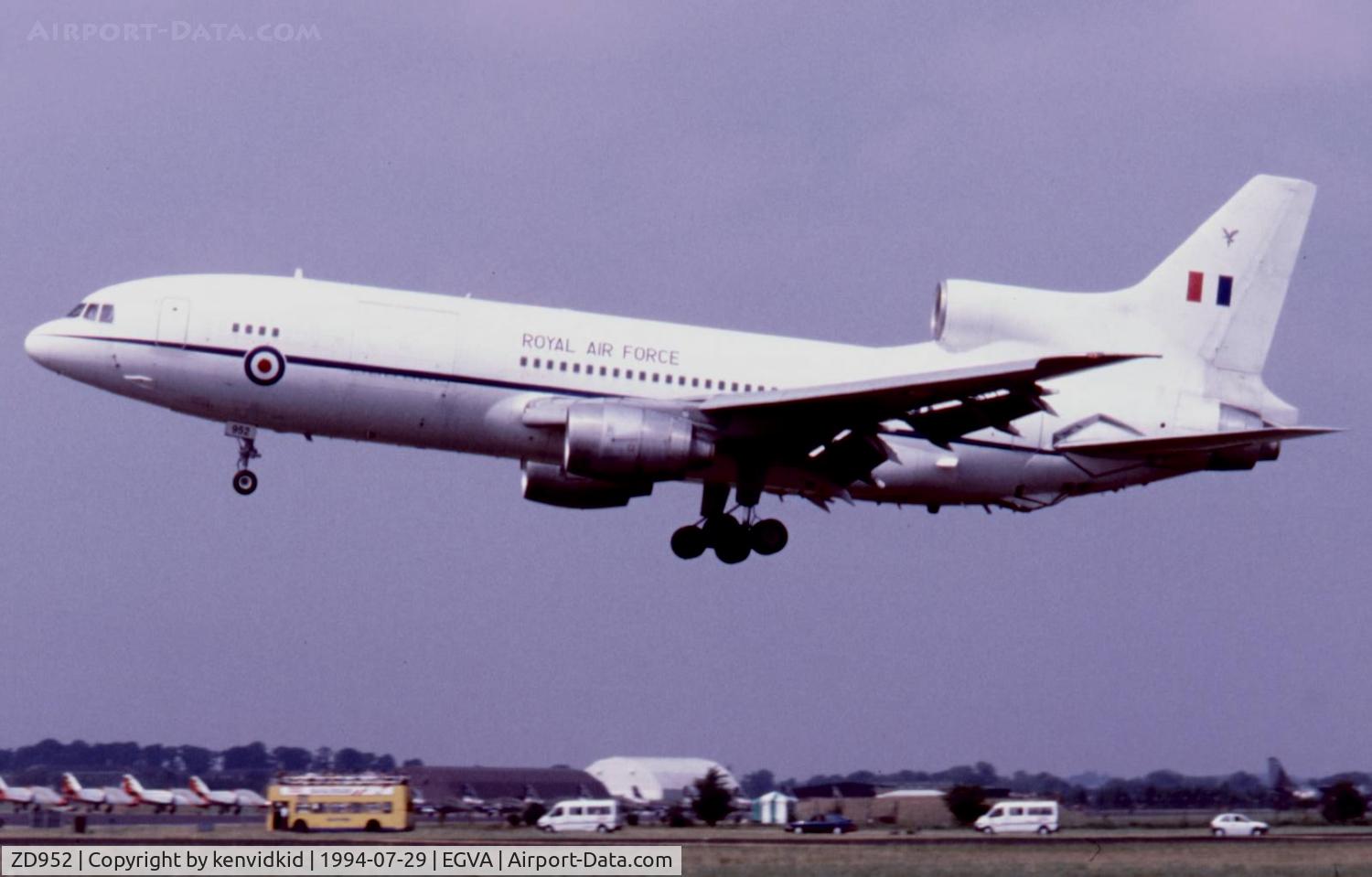 ZD952, 1979 Lockheed L-1011-500 Tristar (KC.1) C/N 193V-1168, Royal Air Force arriving at RIAT.