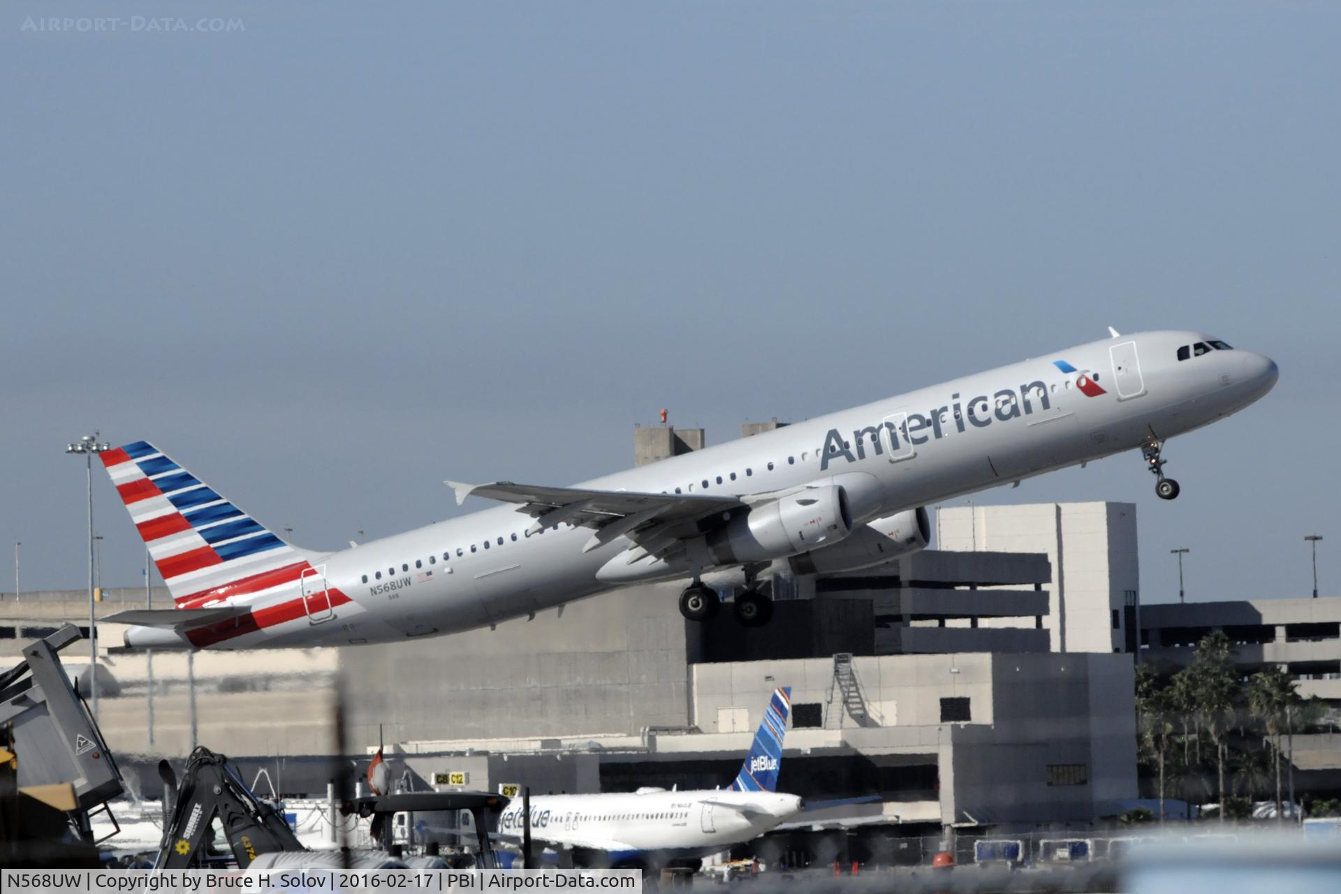 N568UW, 2013 Airbus A321-231 C/N 5751, Sporting new American Airlines livery