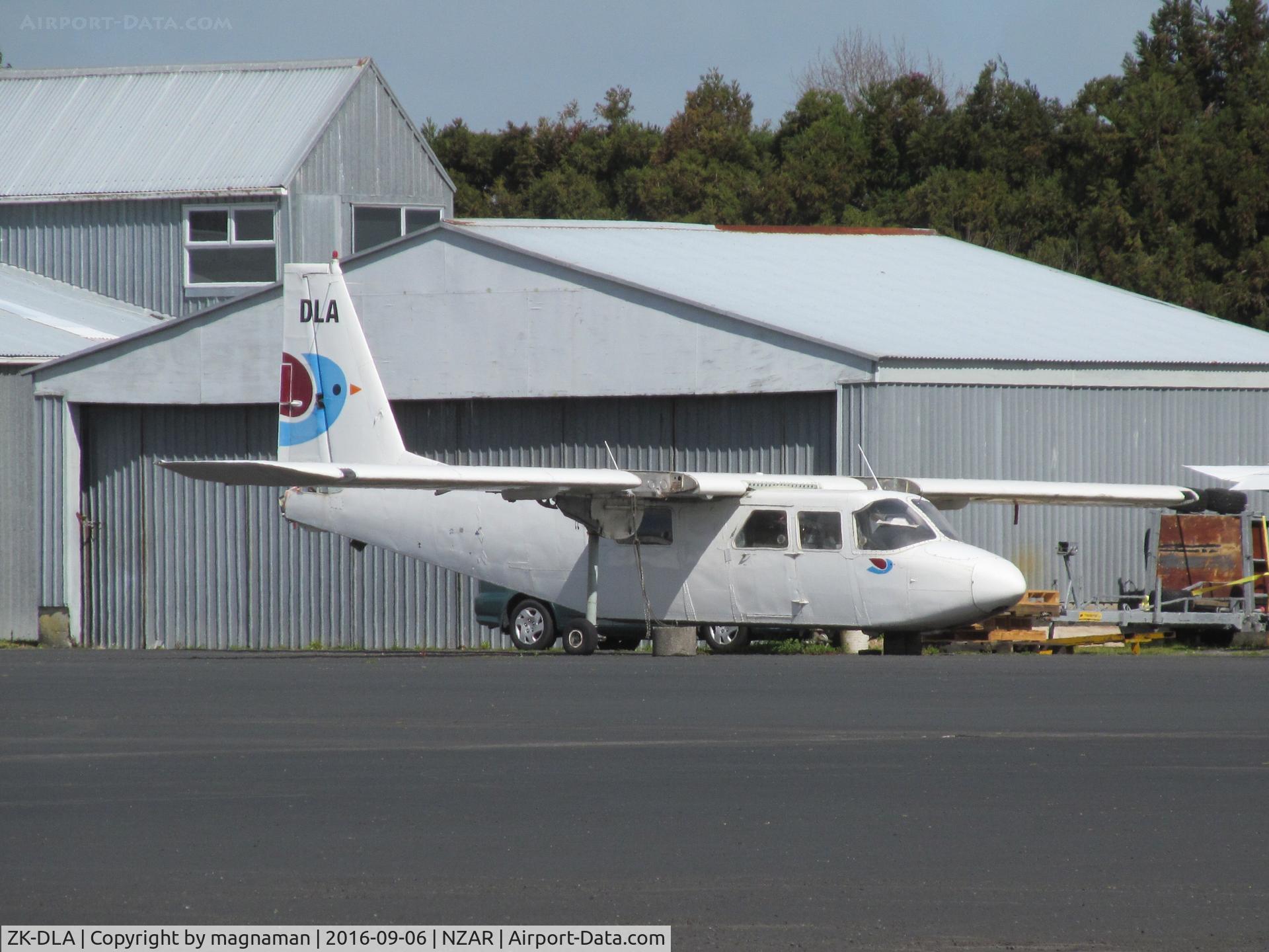ZK-DLA, Pilatus Britten-Norman BN-2B-26 Islander C/N 2131, across apron shot