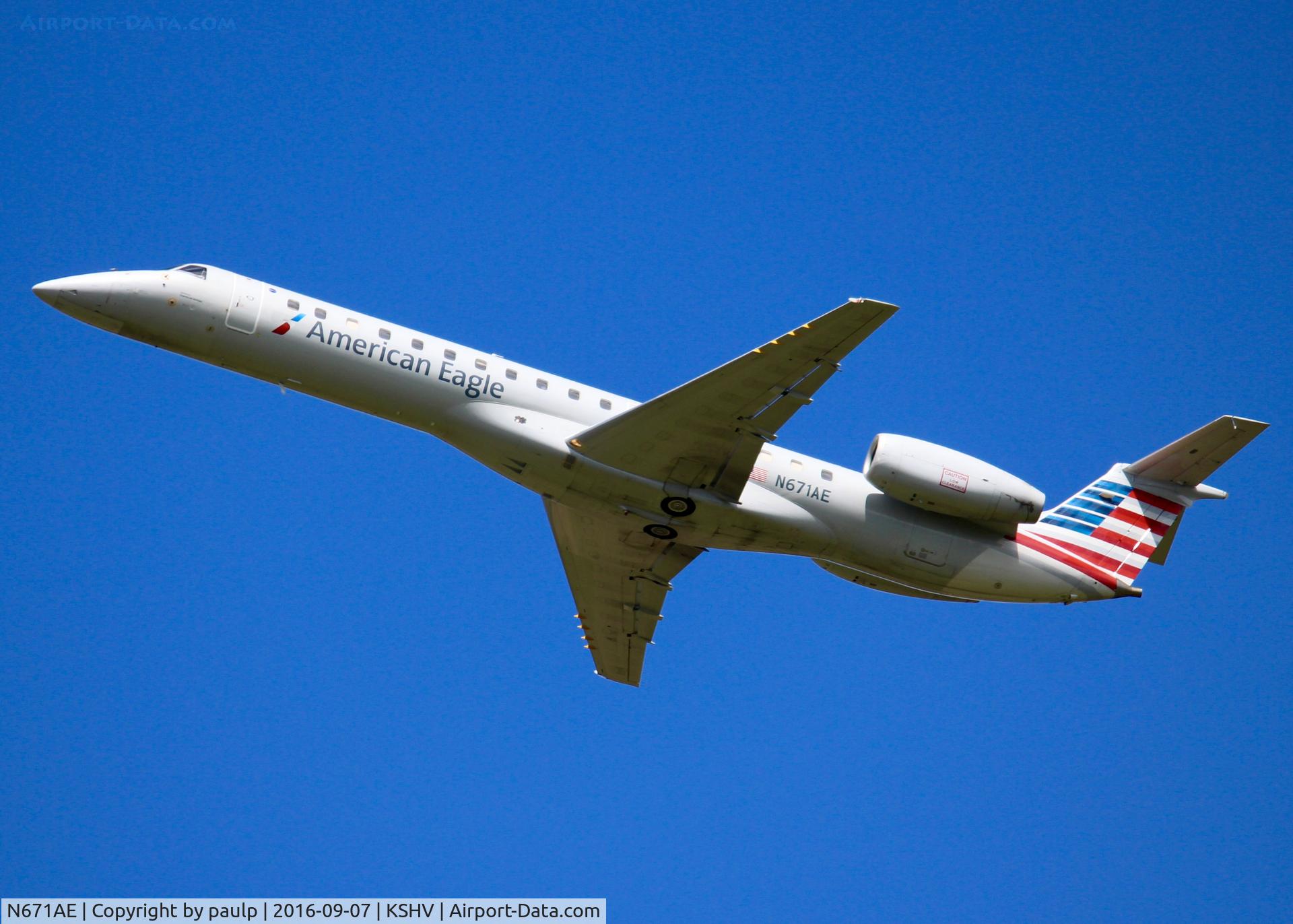 N671AE, 2004 Embraer ERJ-145LR (EMB-145LR) C/N 145793, At Shreveport Regional.