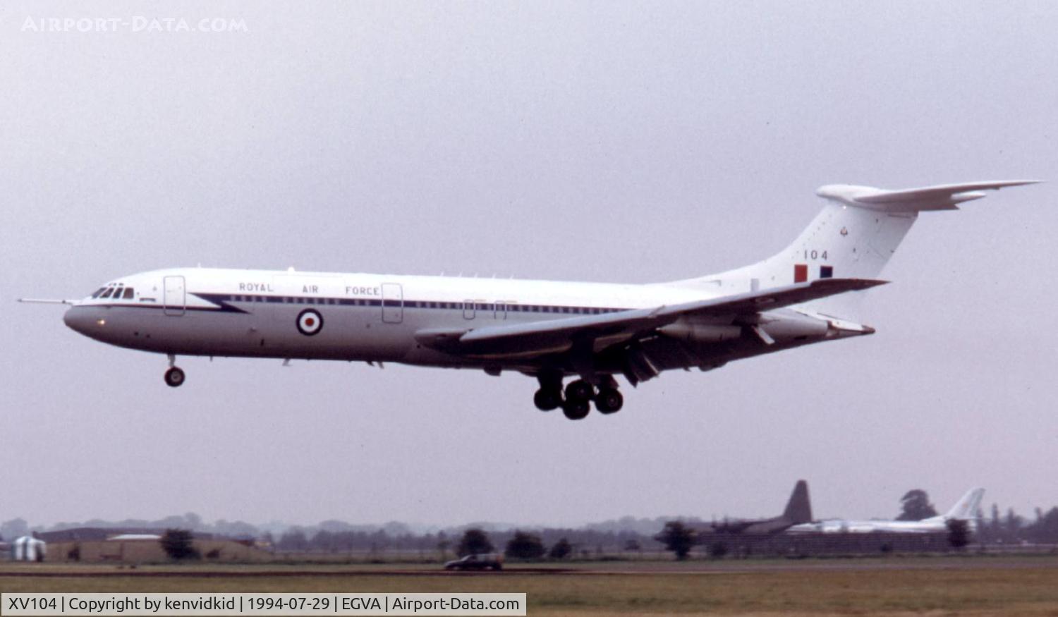 XV104, 1967 Vickers VC10 C.1K C/N 834, Royal Air Force arriving at RIAT.