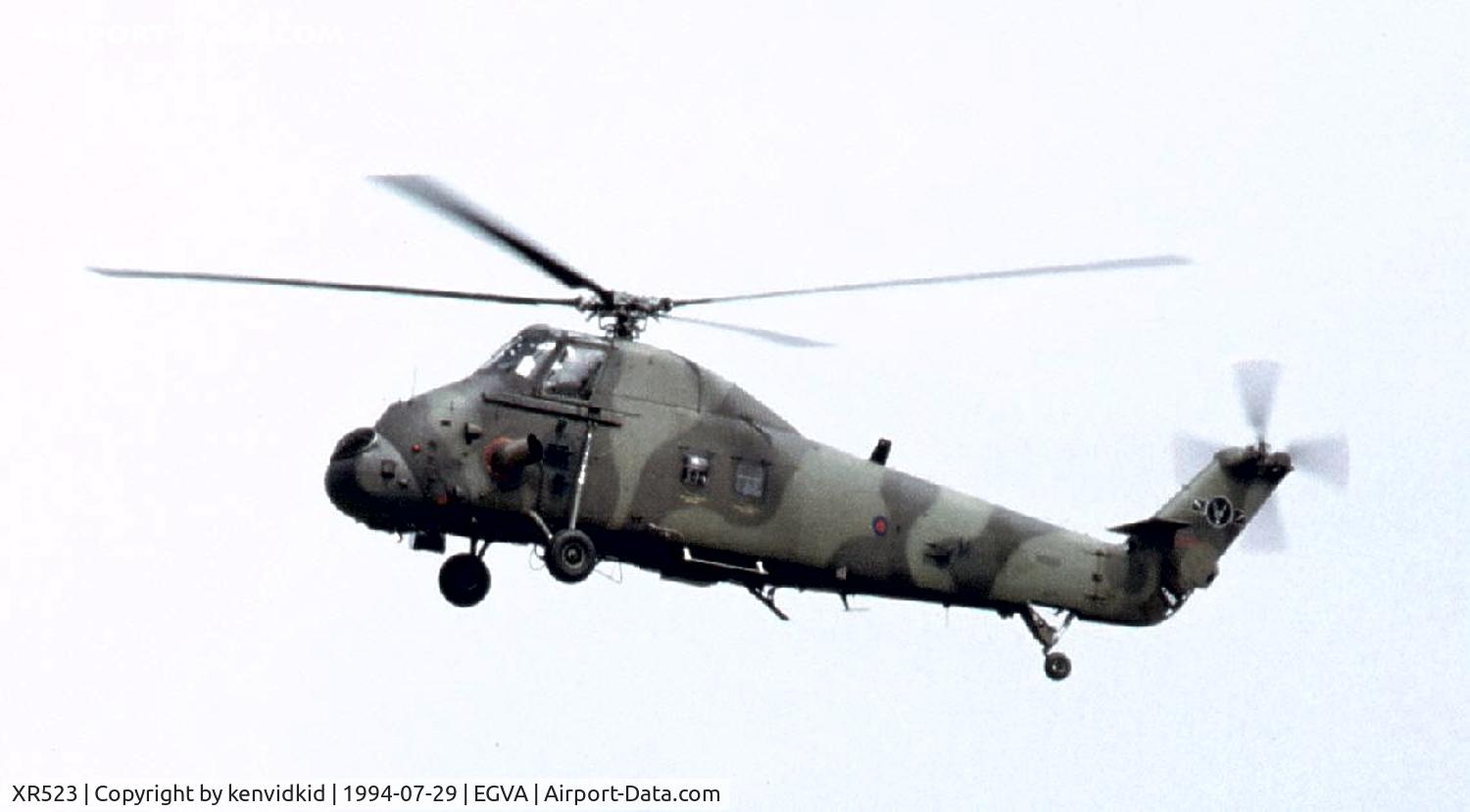 XR523, 1964 Westland Wessex HC.2 C/N WA145, Royal Air Force arriving at RIAT.
