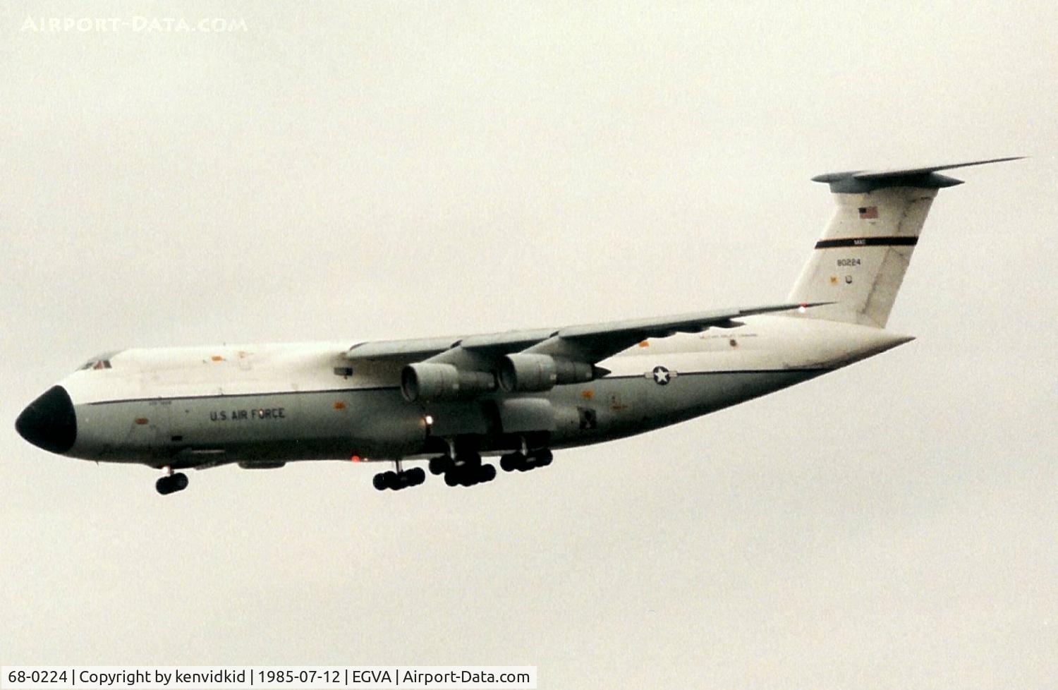 68-0224, 1968 Lockheed C-5A Galaxy C/N 500-0027, US Air Force arriving at IAT.